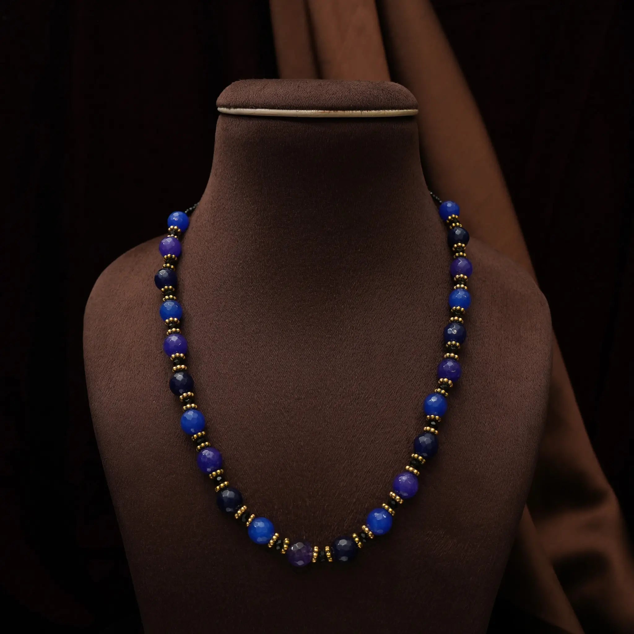 Aarti Beaded Necklace - Blue