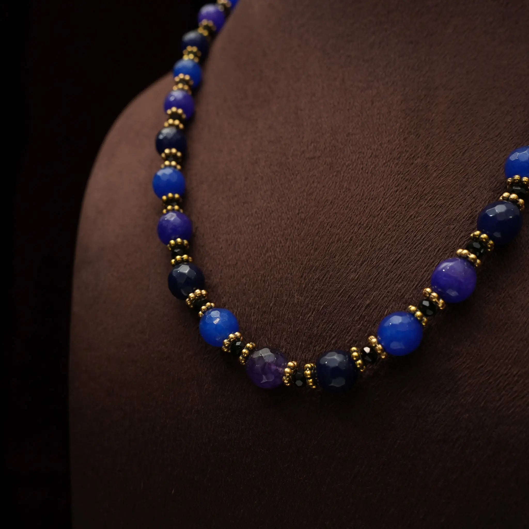 Aarti Beaded Necklace - Blue