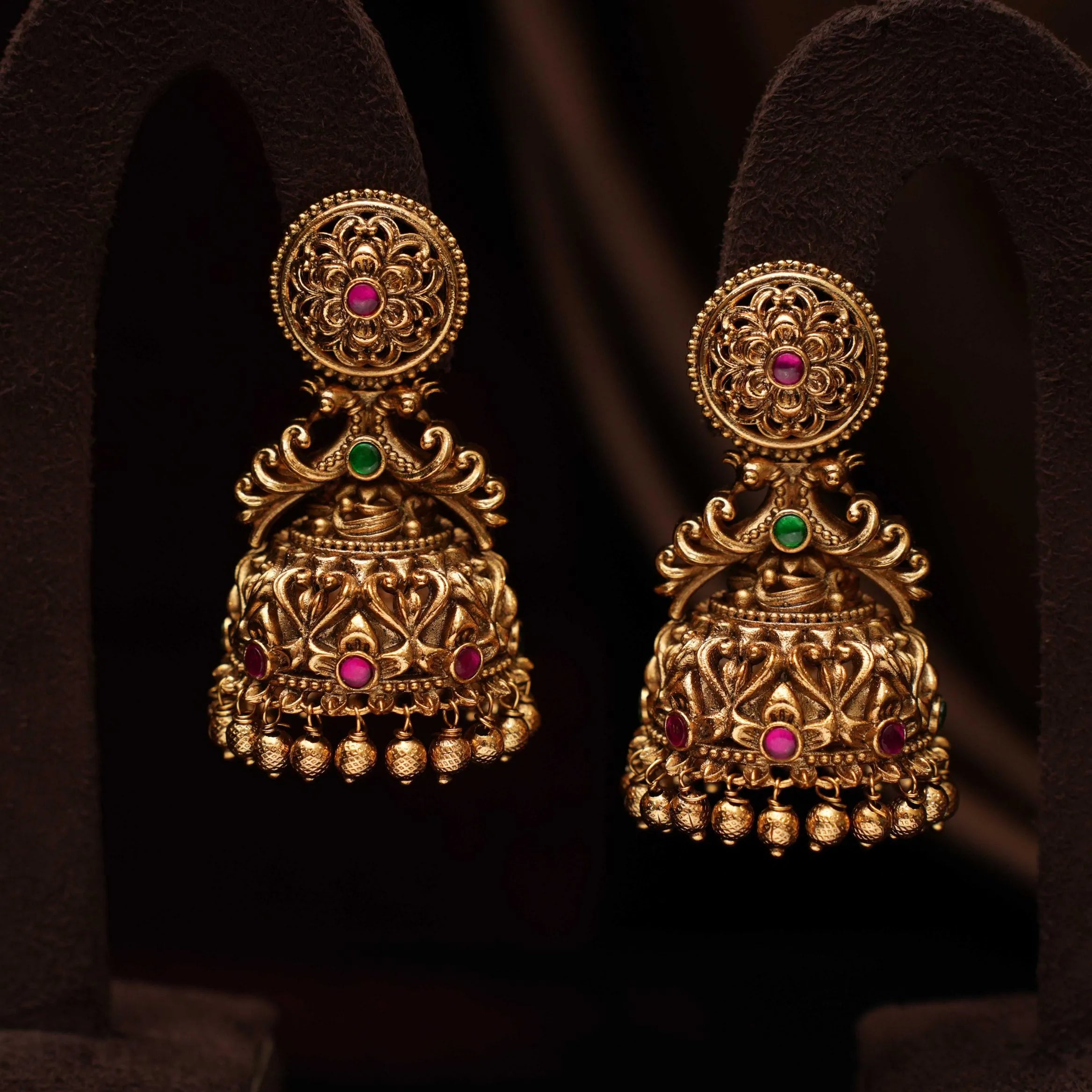 Aarya Antique Jhumka Earrings