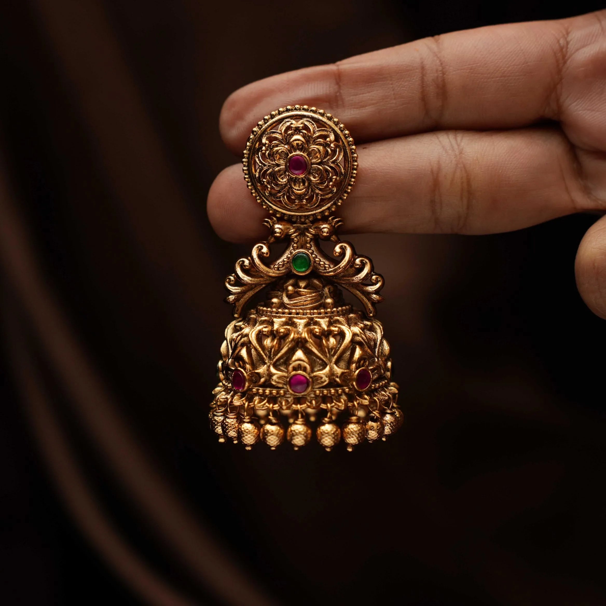 Aarya Antique Jhumka Earrings
