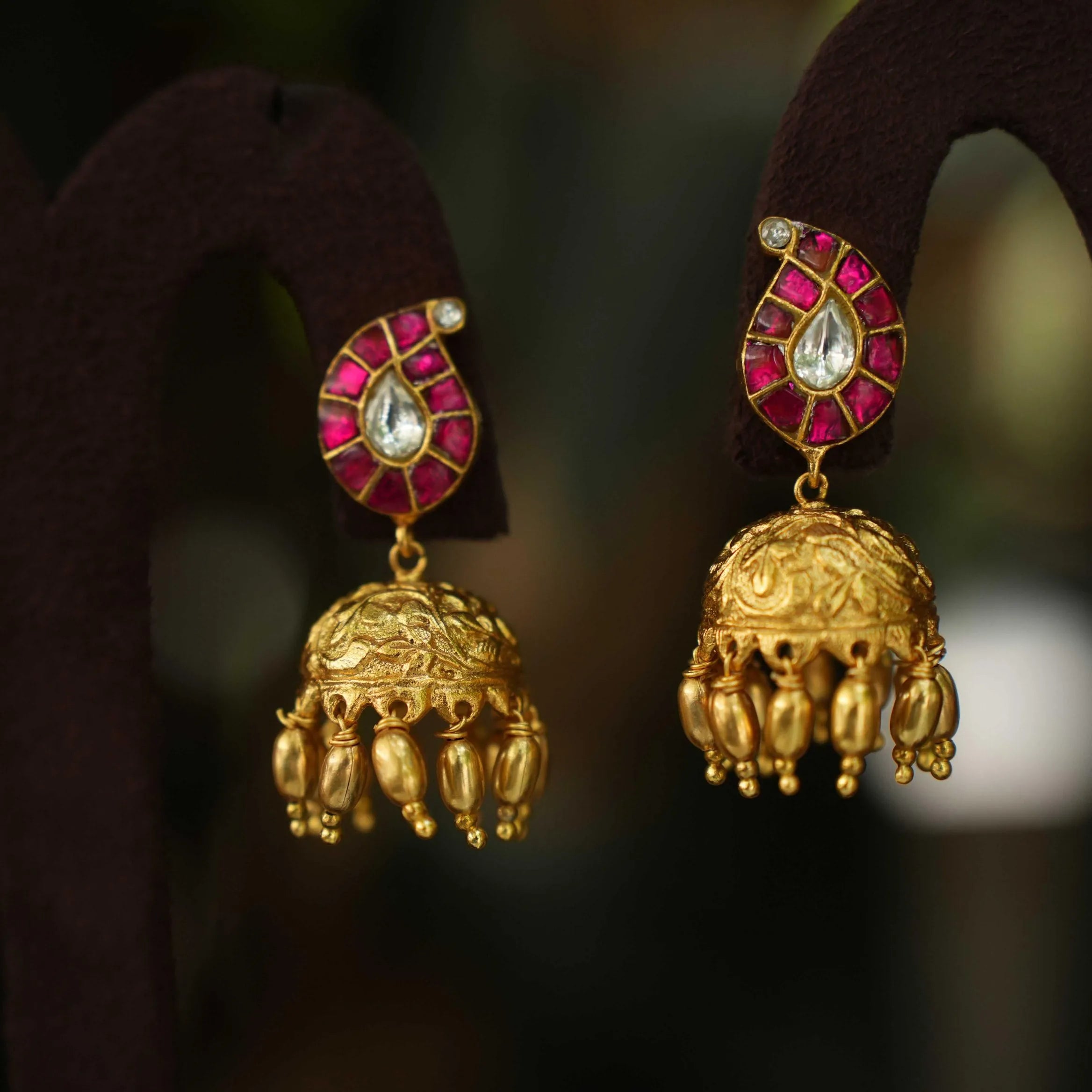 Aasha Mango Jhumka Pink