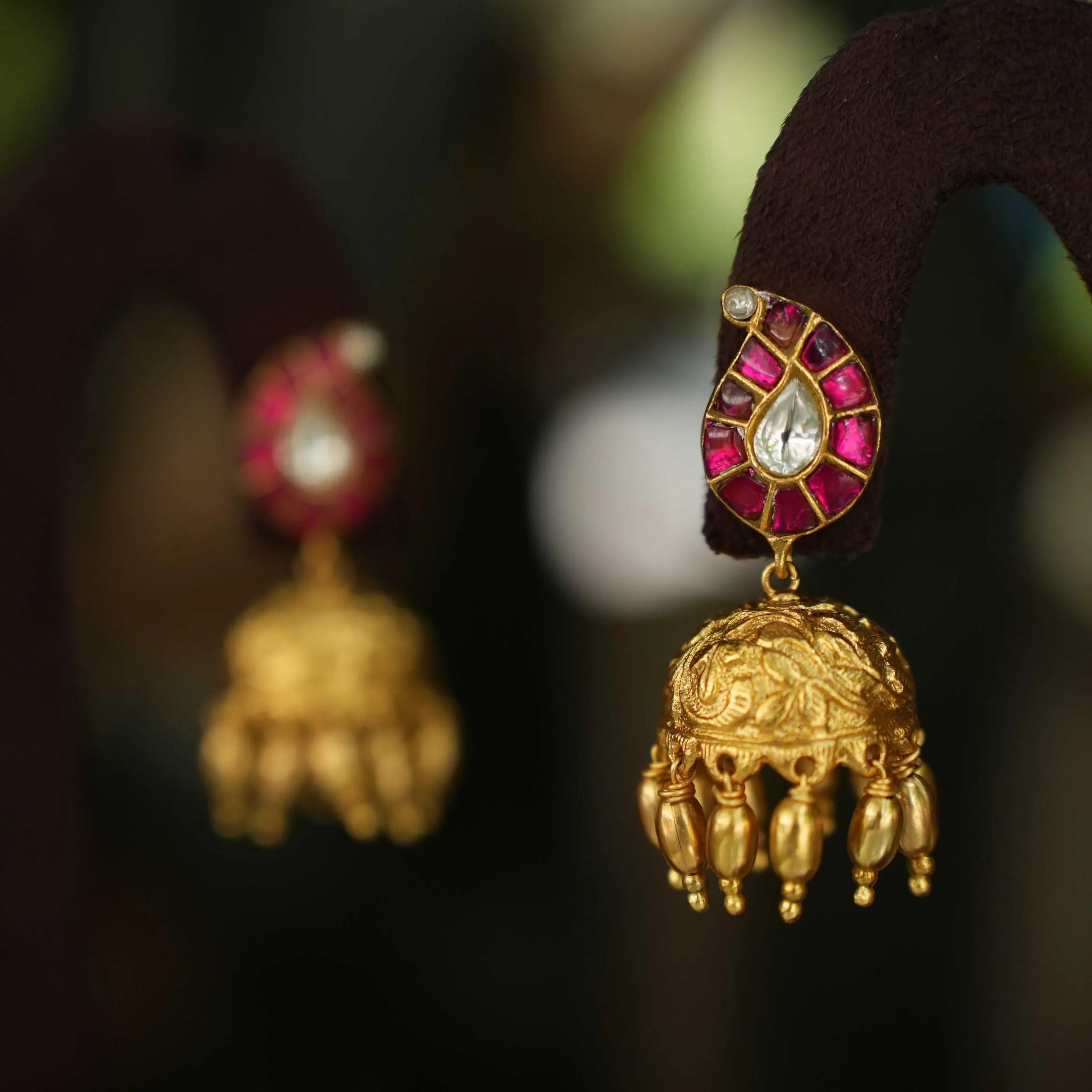 Aasha Mango Jhumka Pink