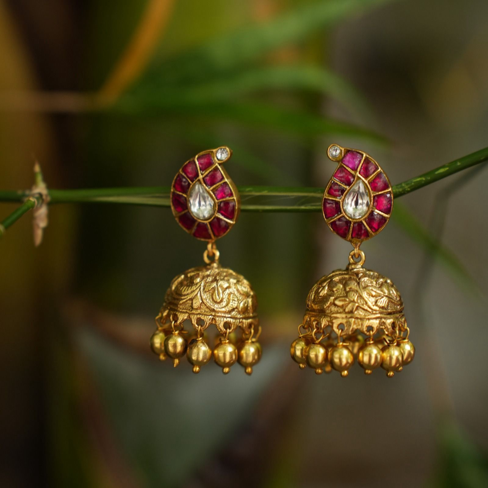 Aasha Mango Jhumka Pink