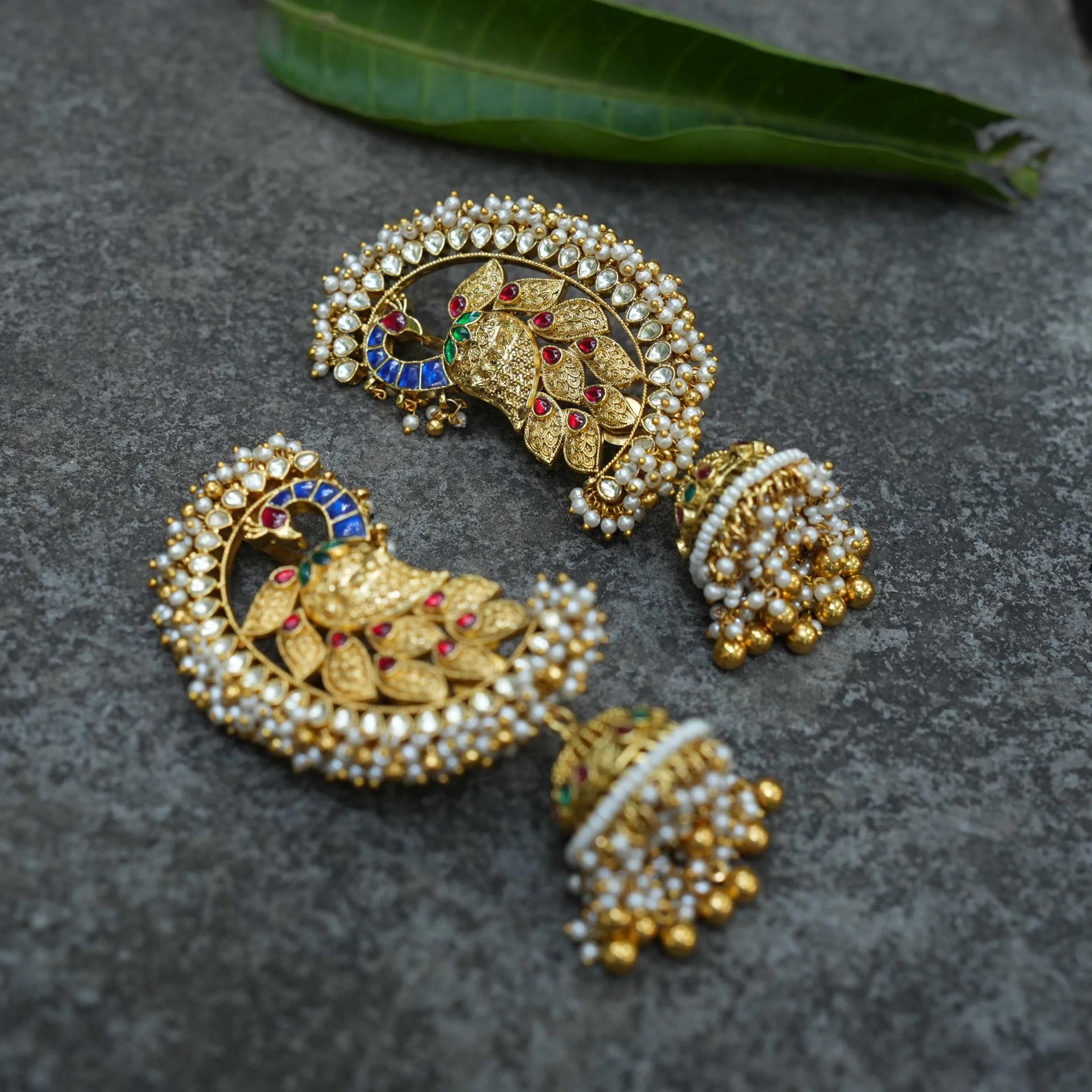 Achala Polki Jhumka Earrings - Jay