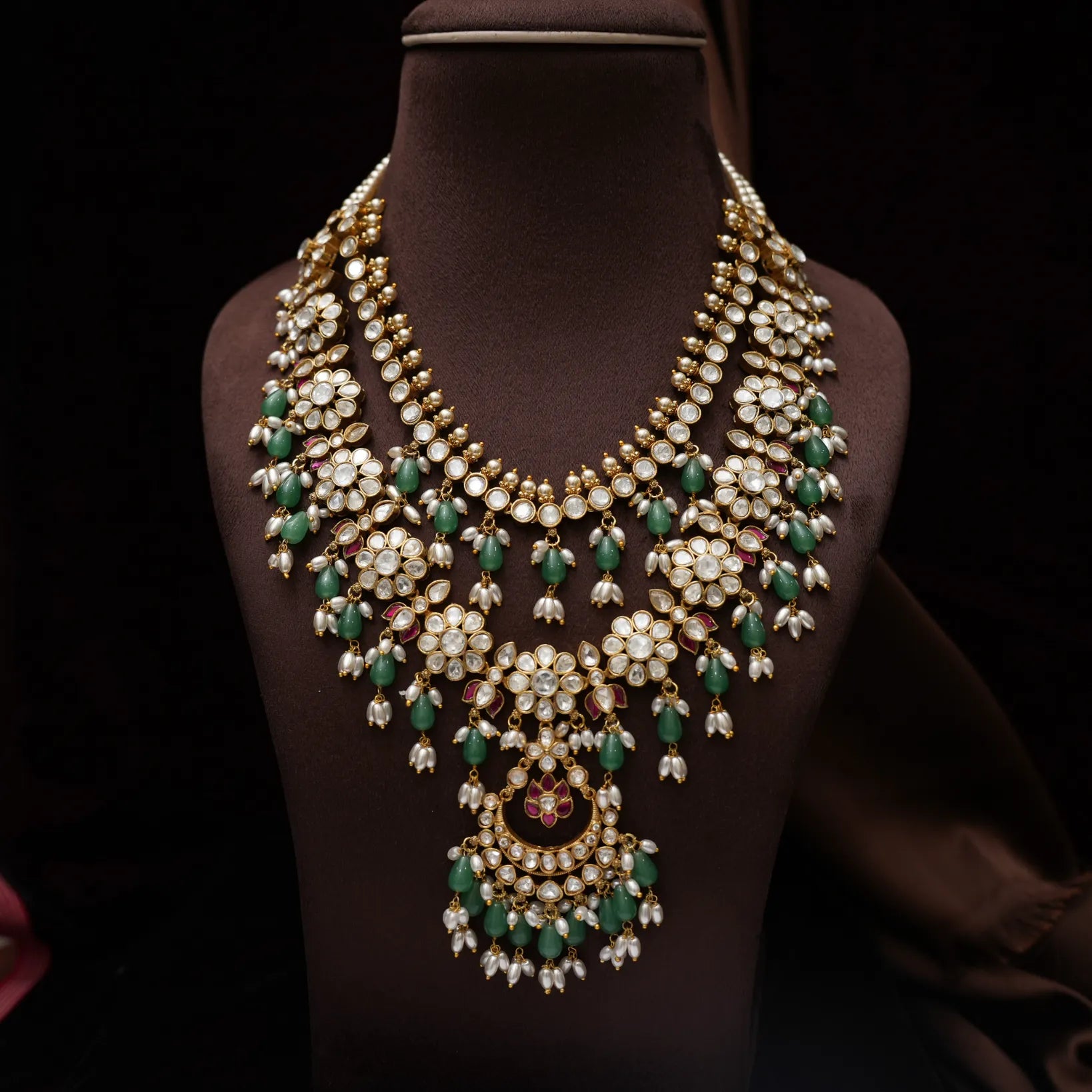 Achira Victorian Polki Necklace