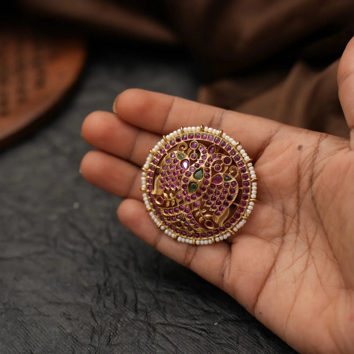 Ackchaya Antique Hair Pin / Rakkodi