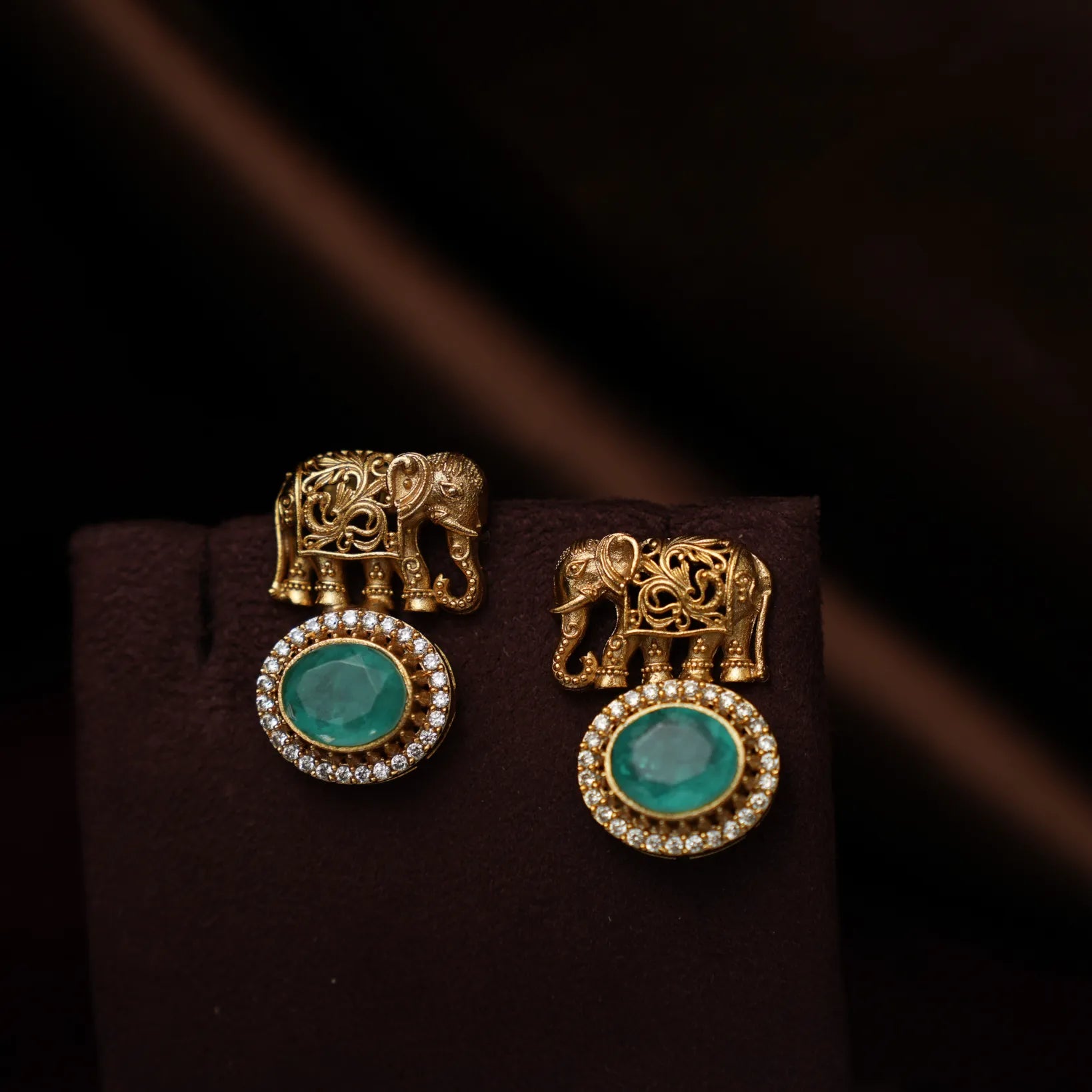Adhiratha Polki Necklace - Pastel Green