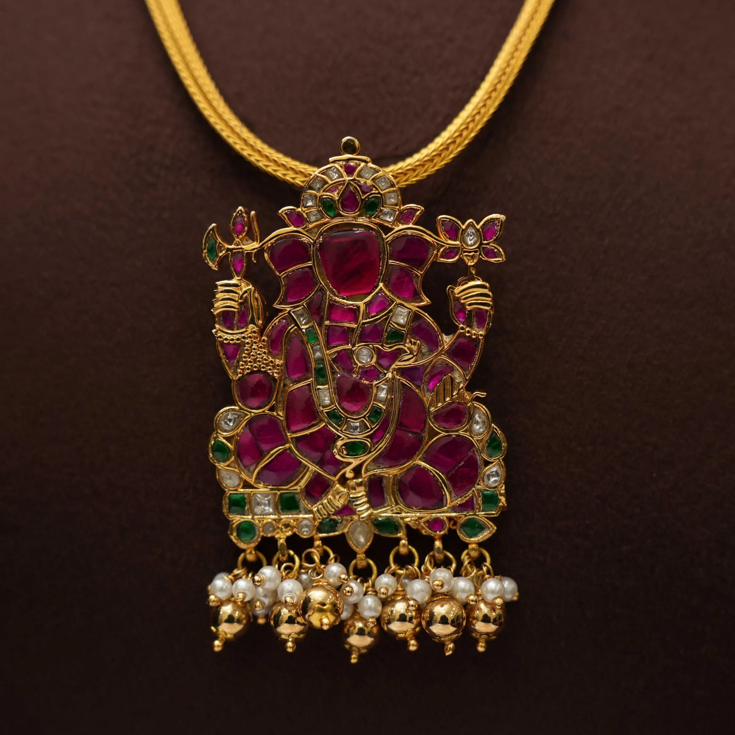 Adhrit Antique Necklace - Ganesha - Rimli Boutique