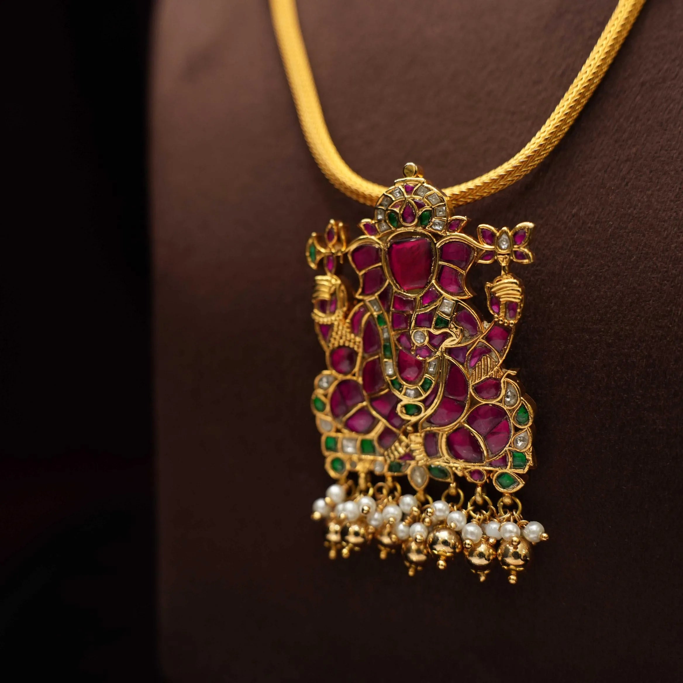 Adhrit Antique Necklace - Ganesha - Rimli Boutique