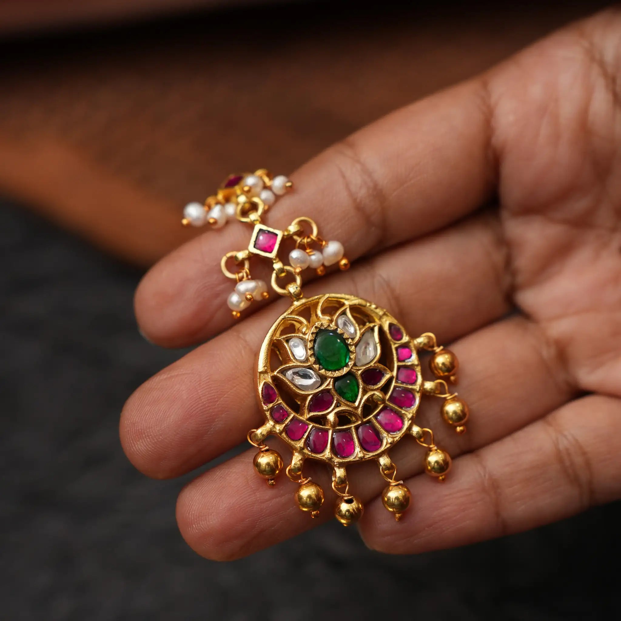Adhya Silver Tikka - Golden Ball