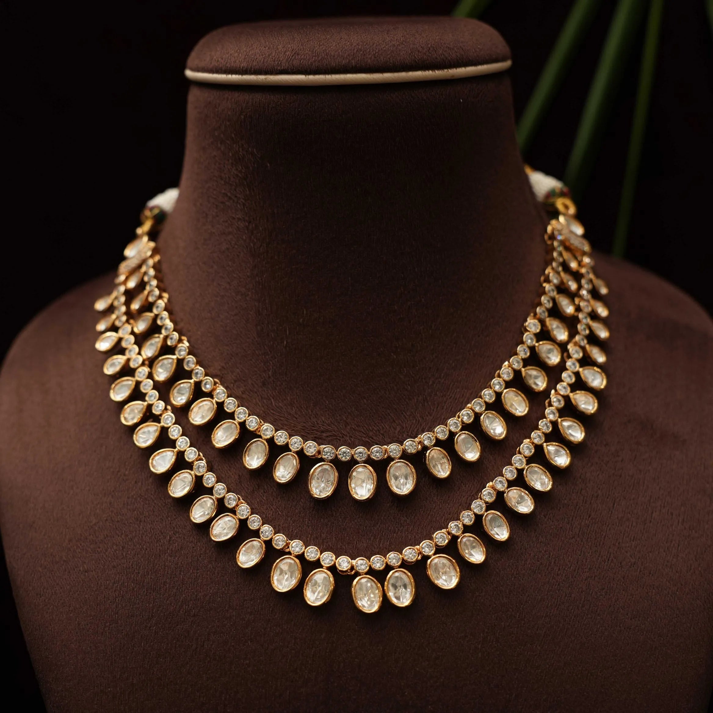 Ahar Layered Polki Necklace