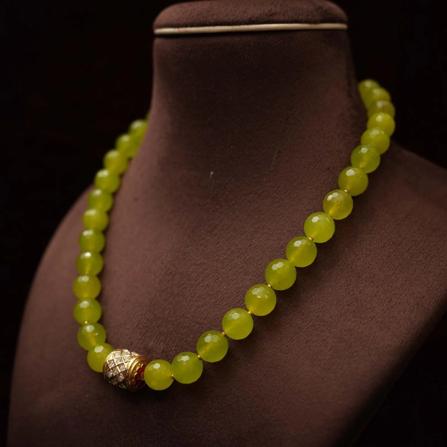 Aisha Beaded Necklace - Green