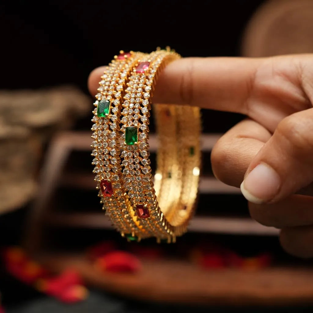 Aishani Zircon Bangles