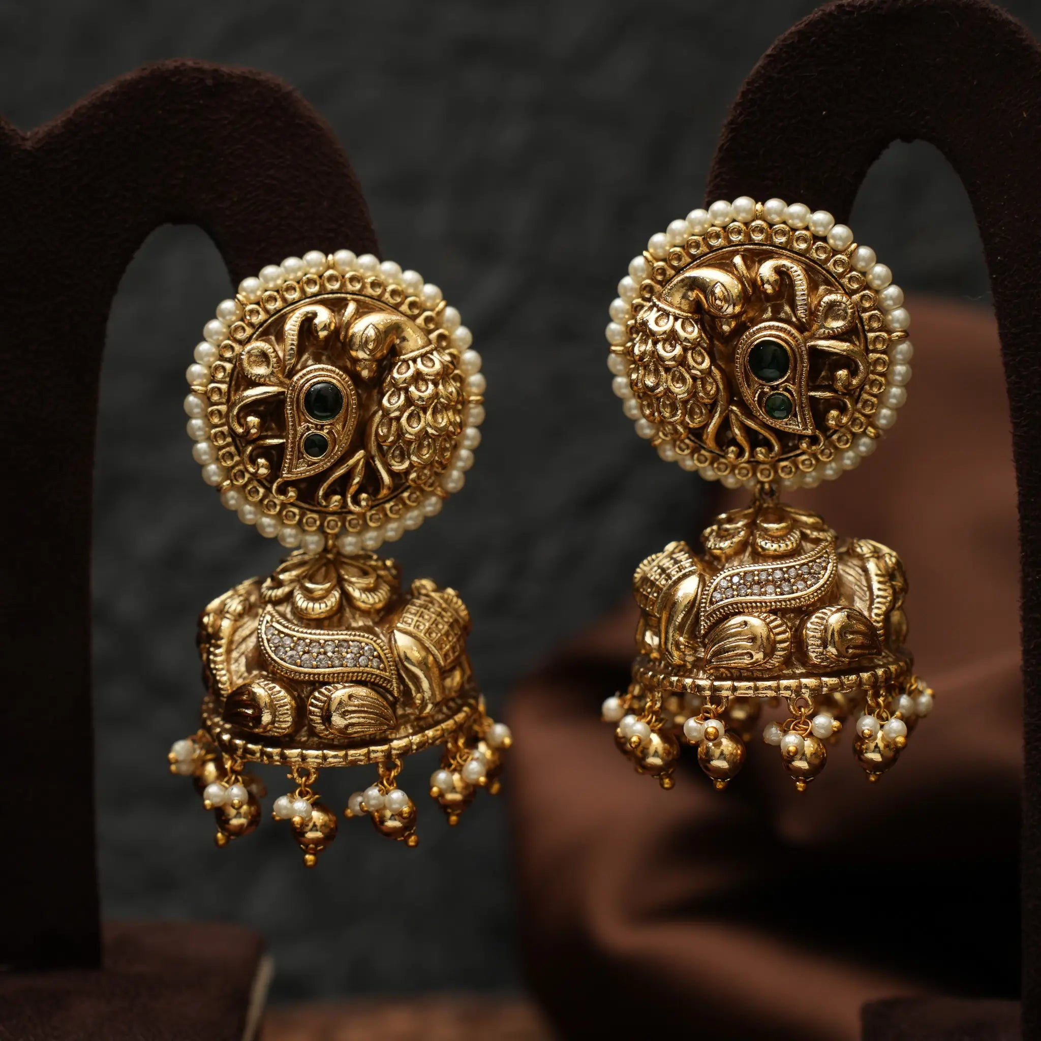 Aksatha Antique Jhumka Earrings