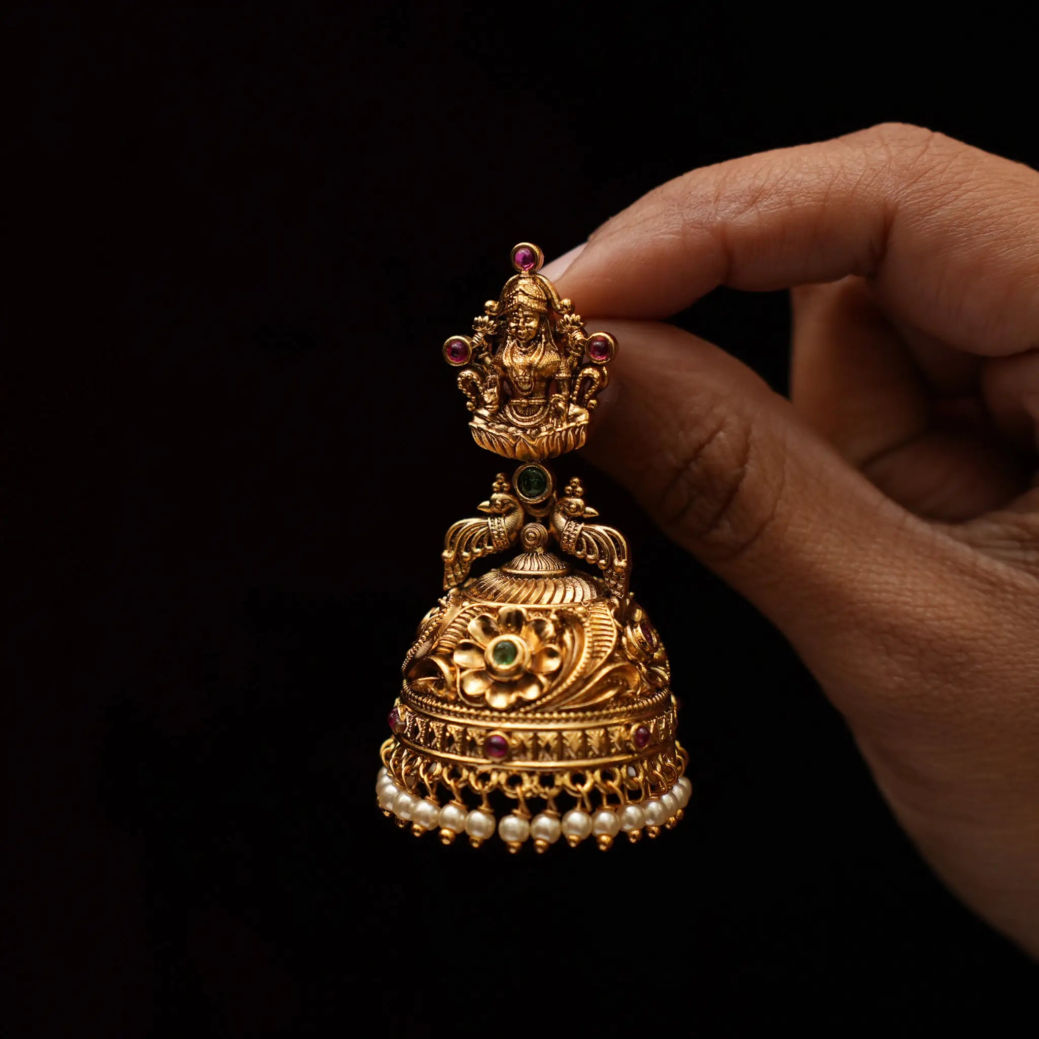 Amaira Antique Jhumka Earrings