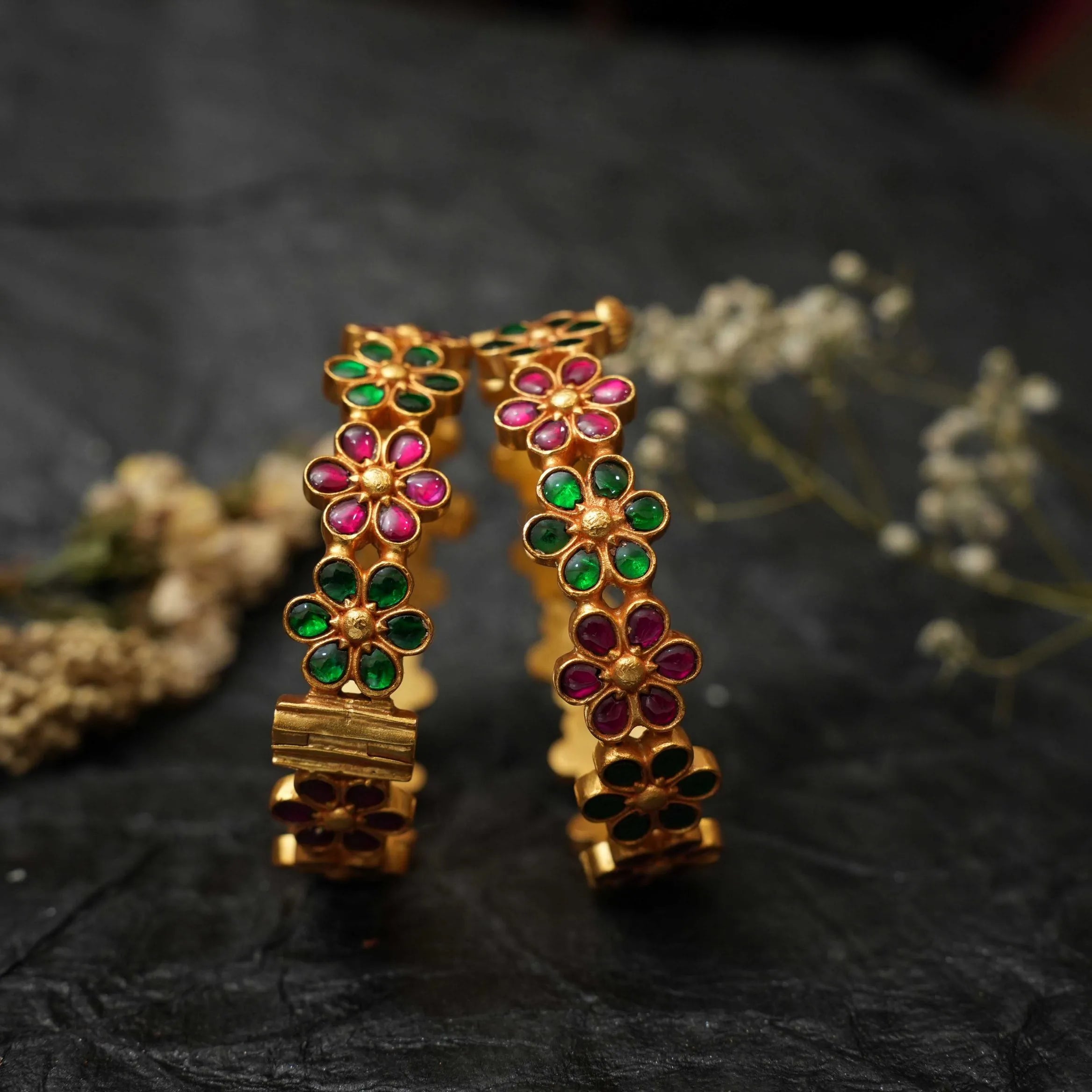 Amala Silver Bangles