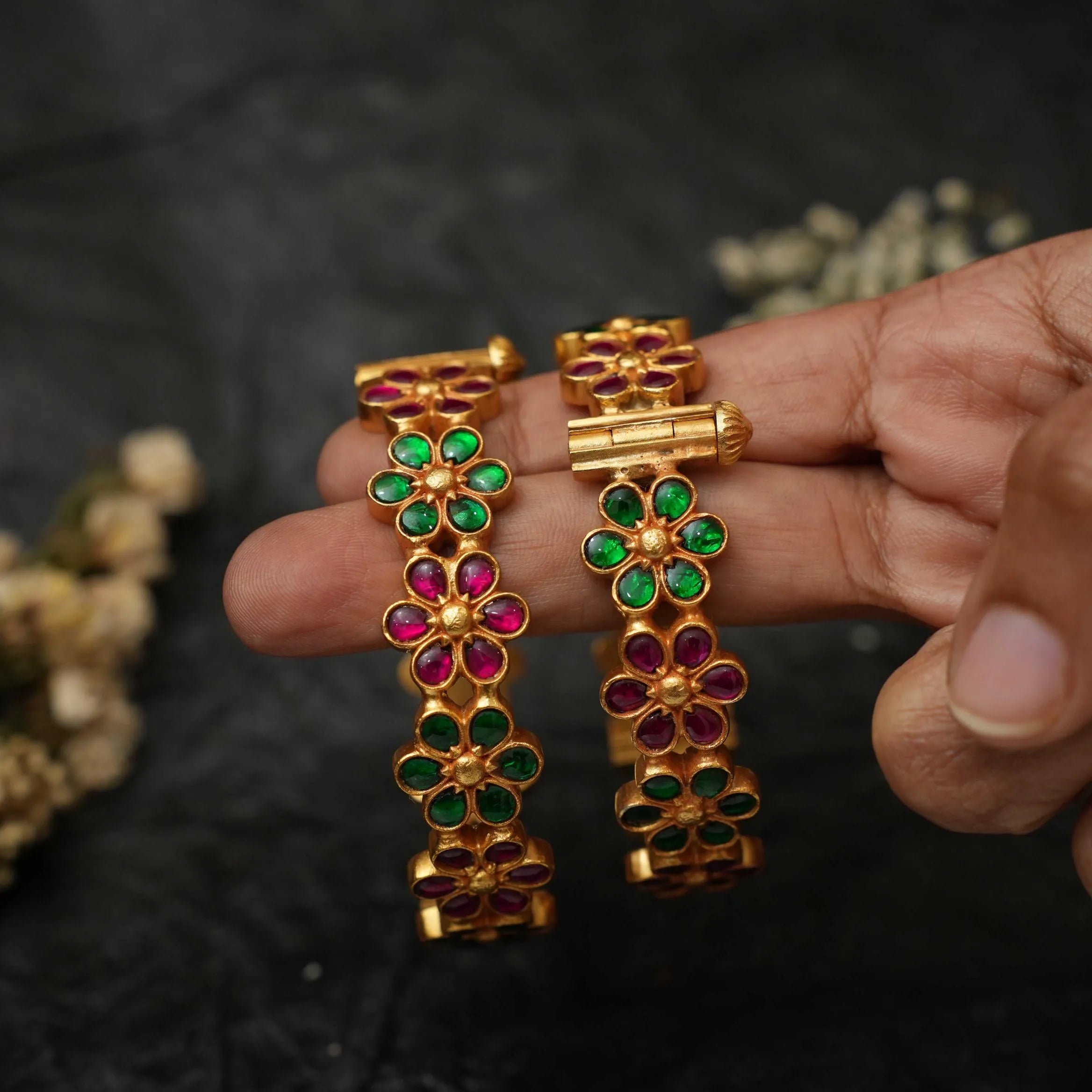 Amala Silver Bangles