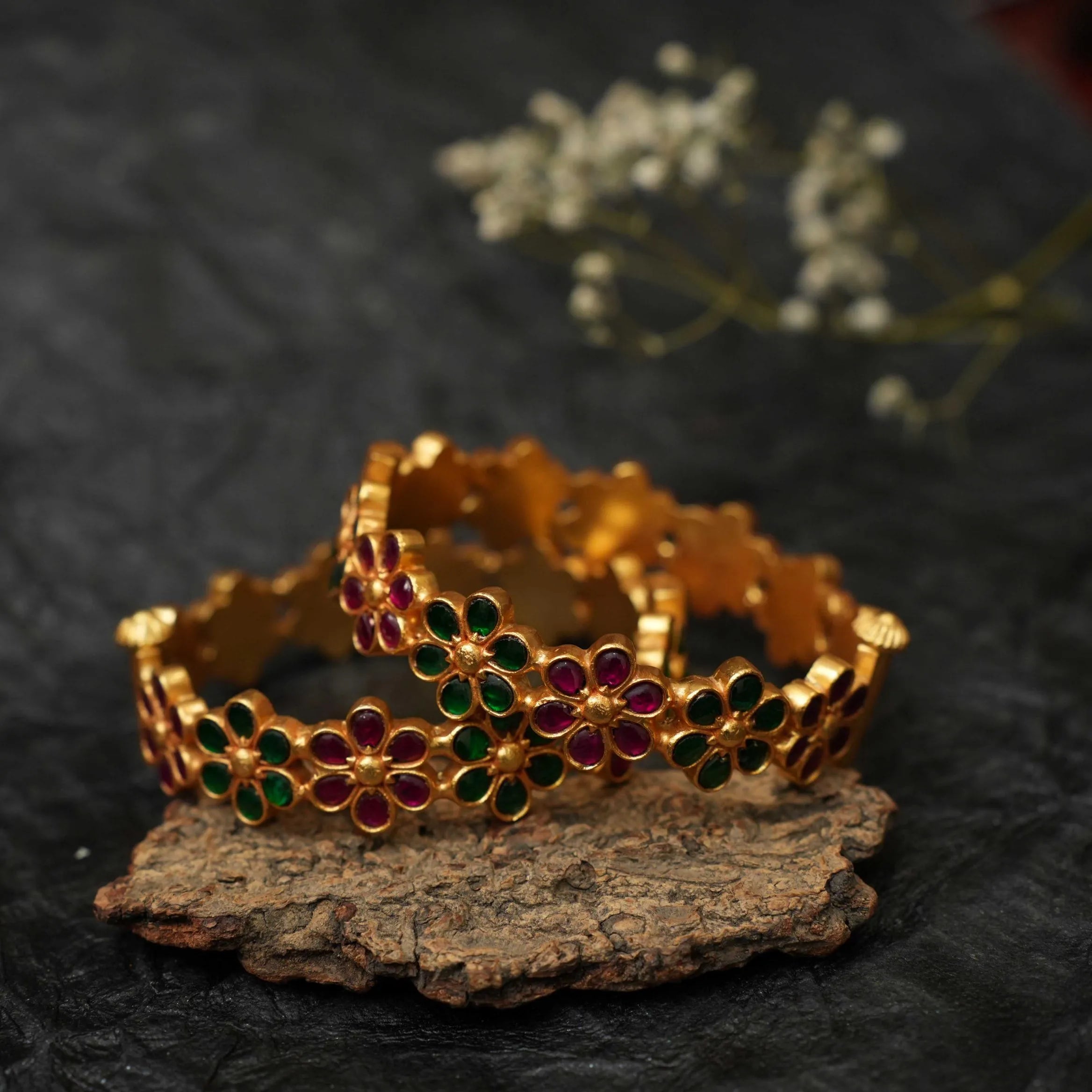 Amala Silver Bangles