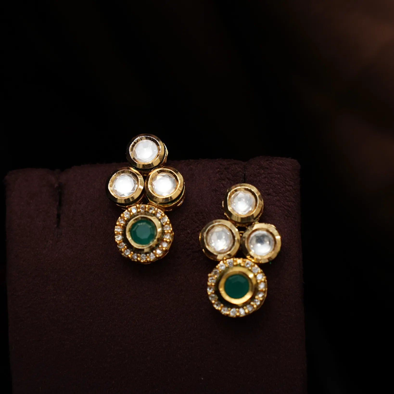 Amara Kundan Ear Stud - Vina