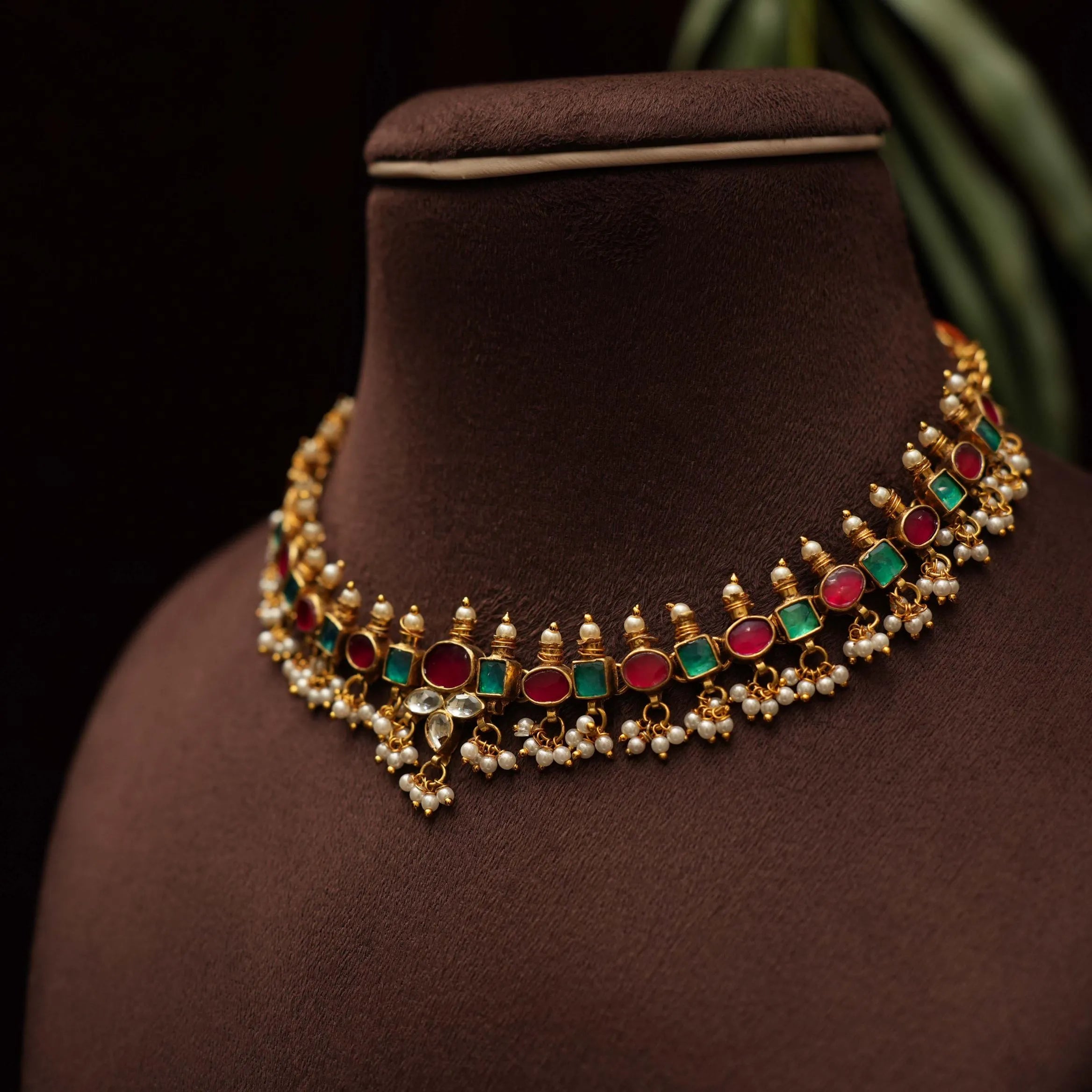 Amithi Polki Choker - Multicolor - Rimli Boutique