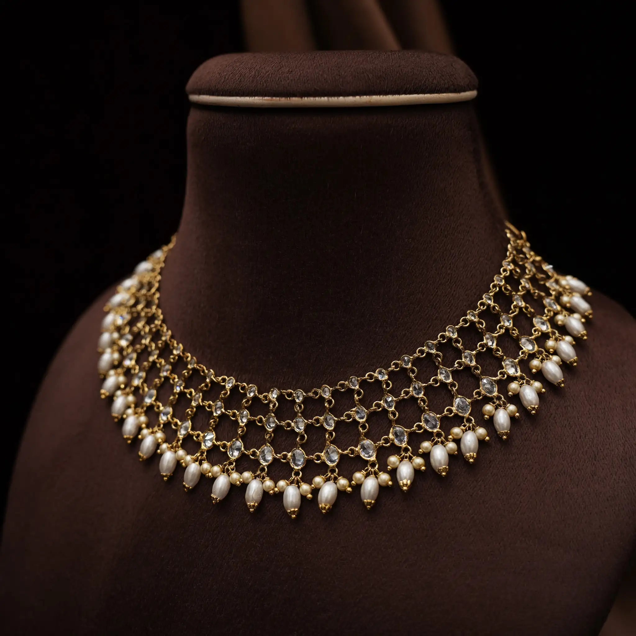 Anchala Antique Necklace - White