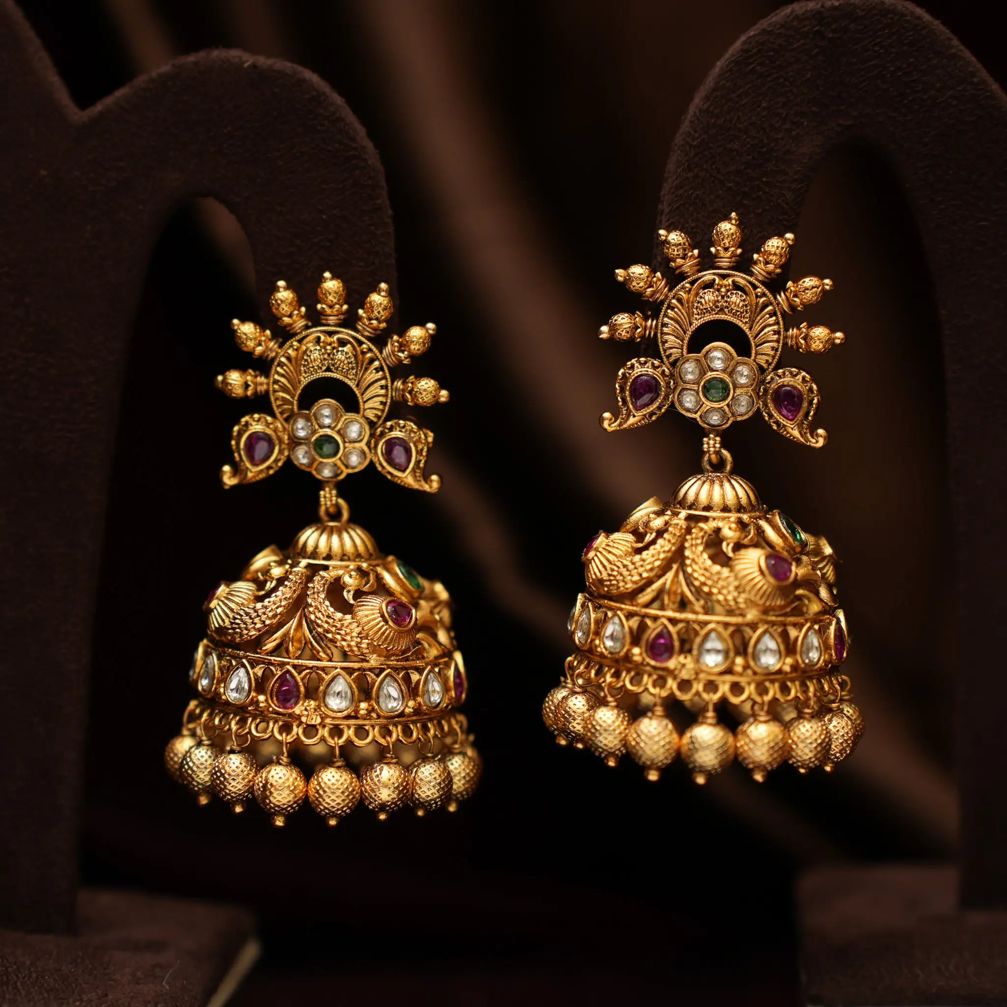 Anika Antique Jhumka Earrings