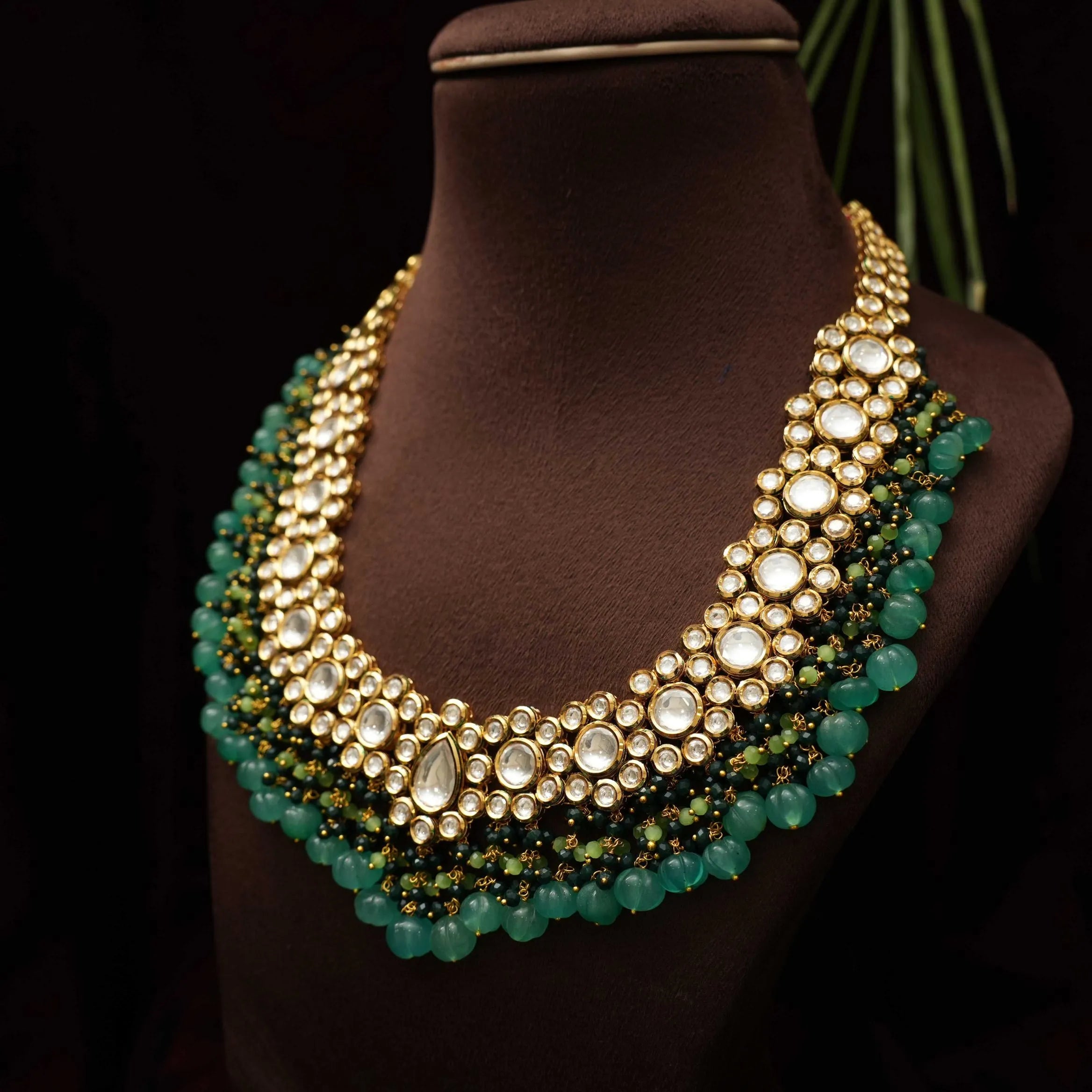 Anika Designer Kundan Necklace - Short