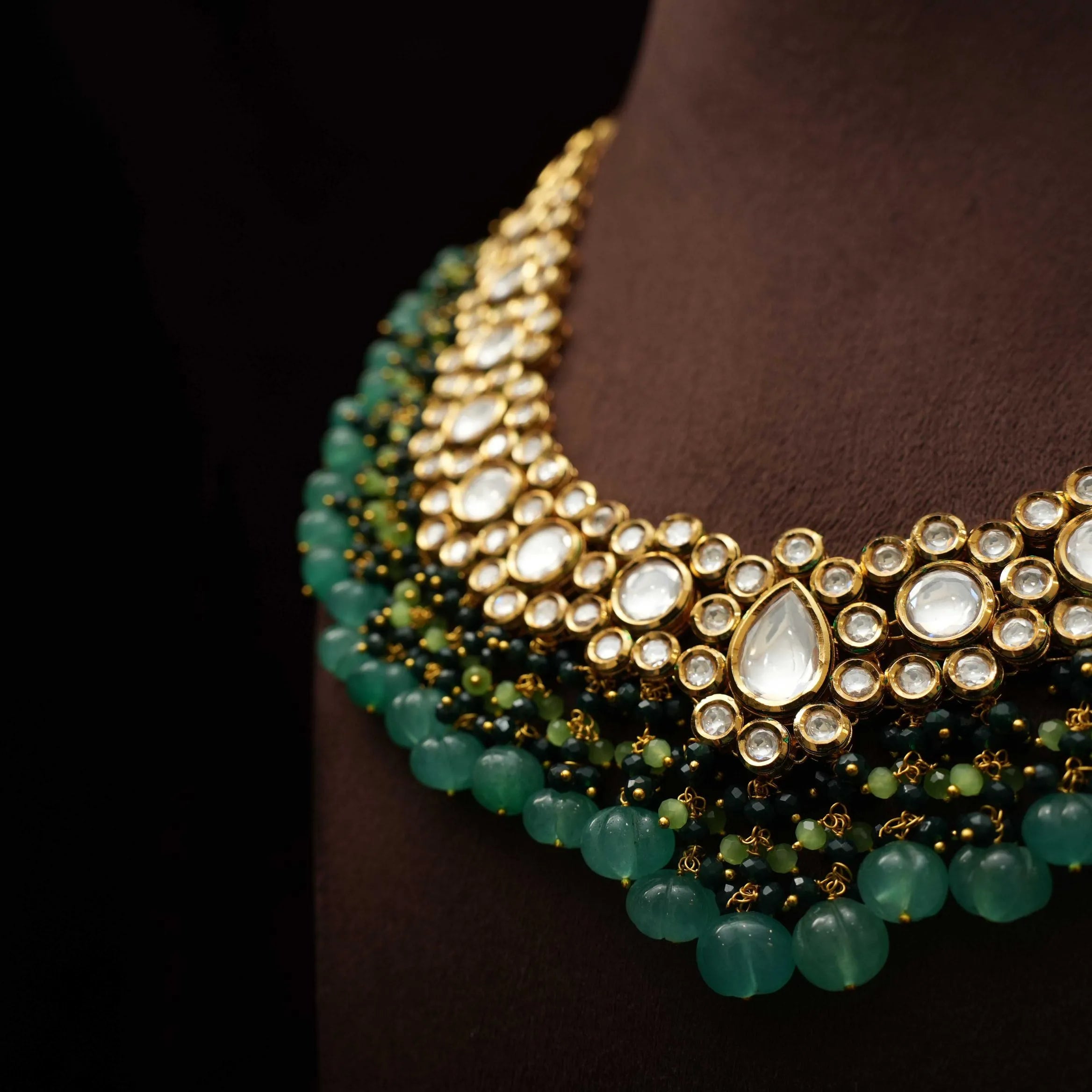 Anika Designer Kundan Necklace - Short