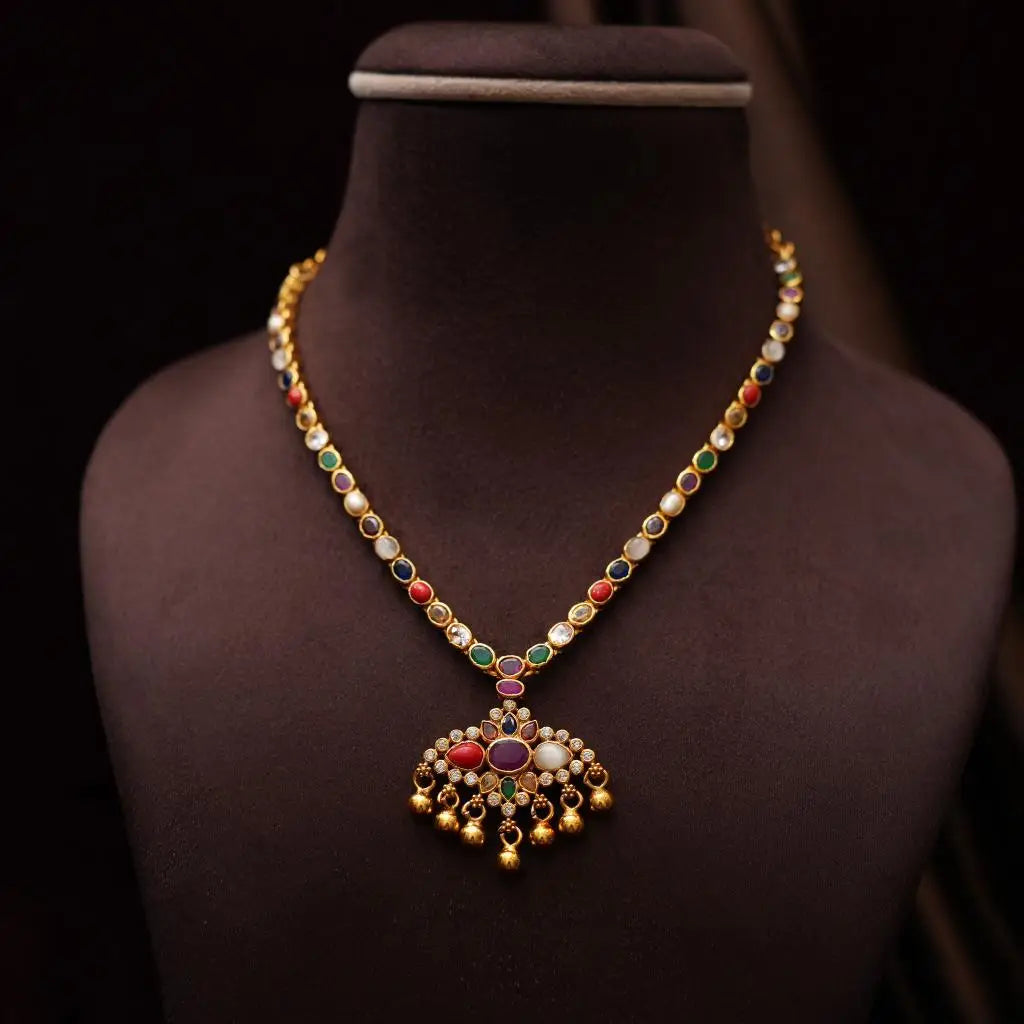 Anisha Silver Reversible Necklace