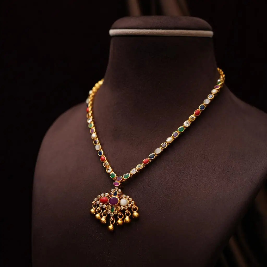 Anisha Silver Reversible Necklace