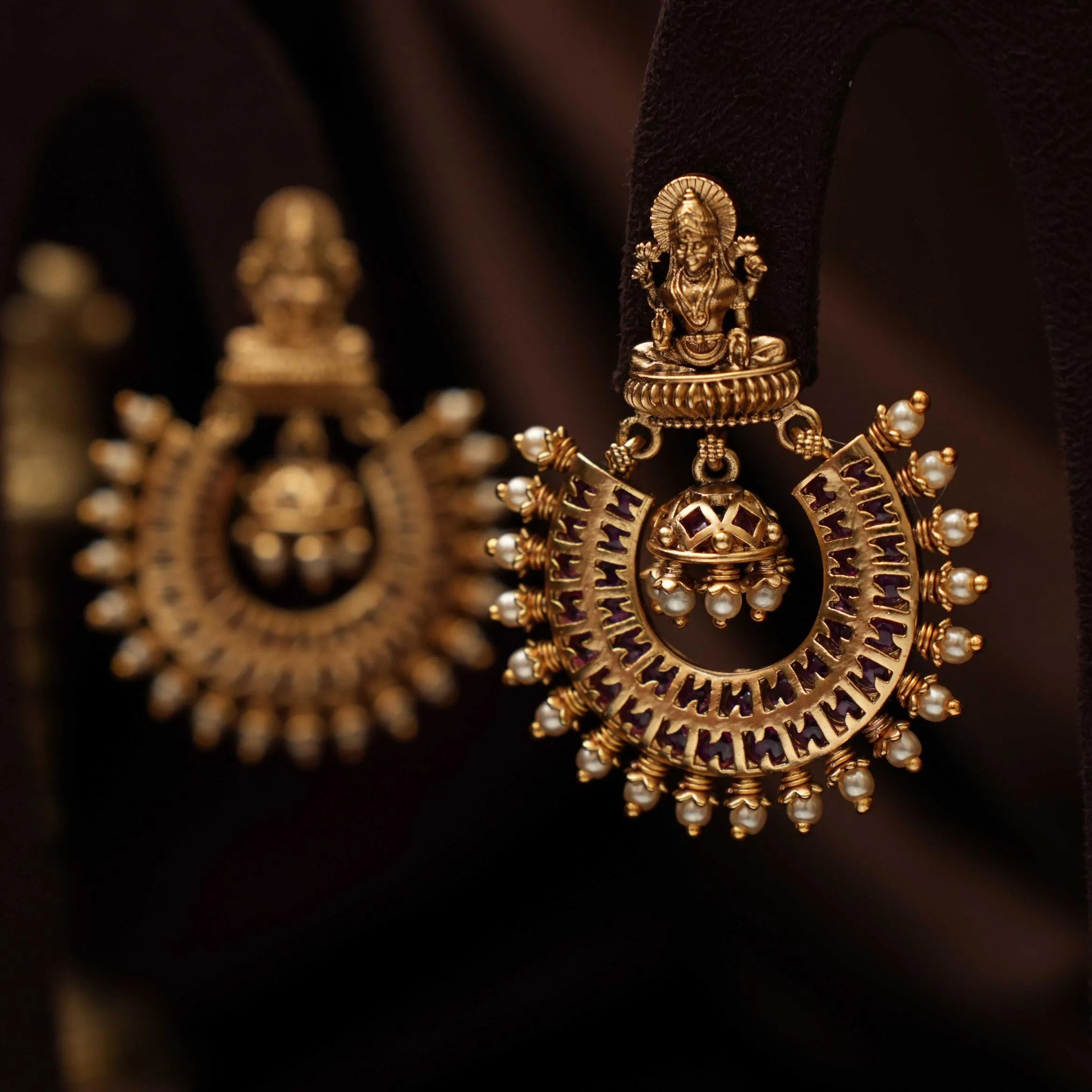 Anjali Antique Chandbali Earrings