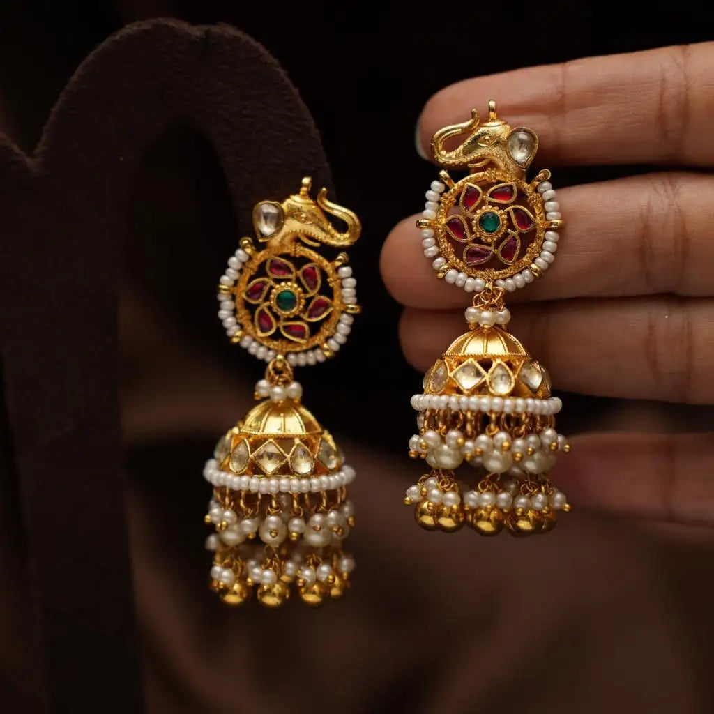 Ankita Polki Jhumka Earrings