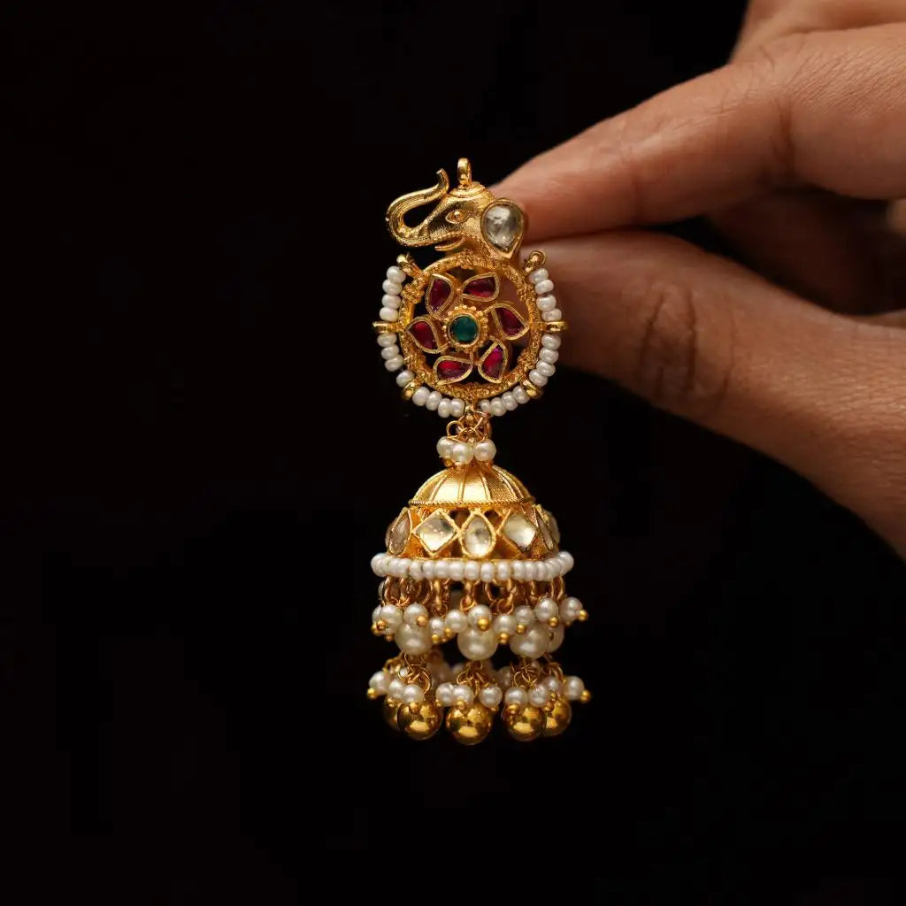 Ankita Polki Jhumka Earrings