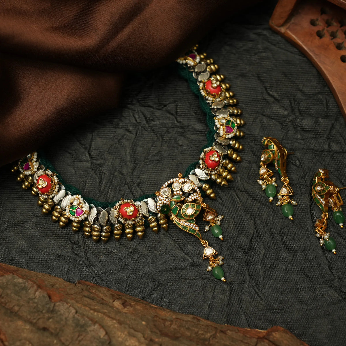 Anouka Victorian Polki Necklace - Trina
