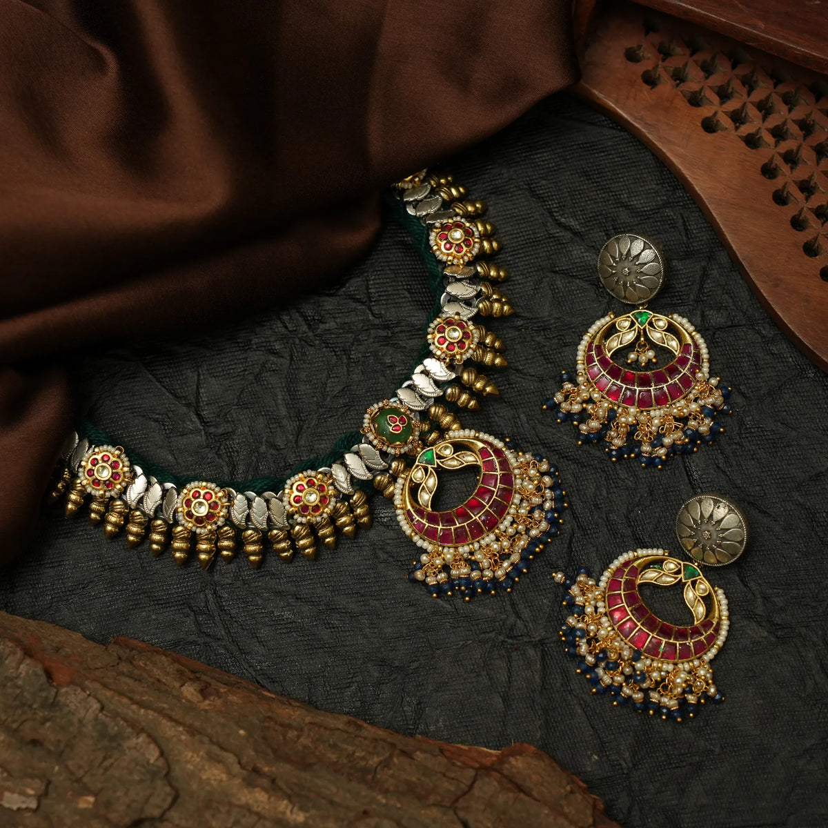 Anouka Victorian Polki Necklace - Ziva