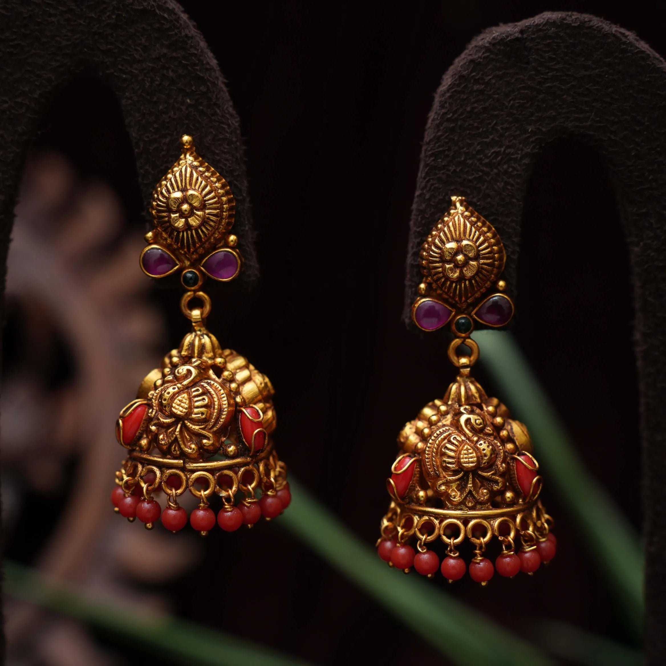 Anshi Silver Jhumka Earrings - Rimli Boutique