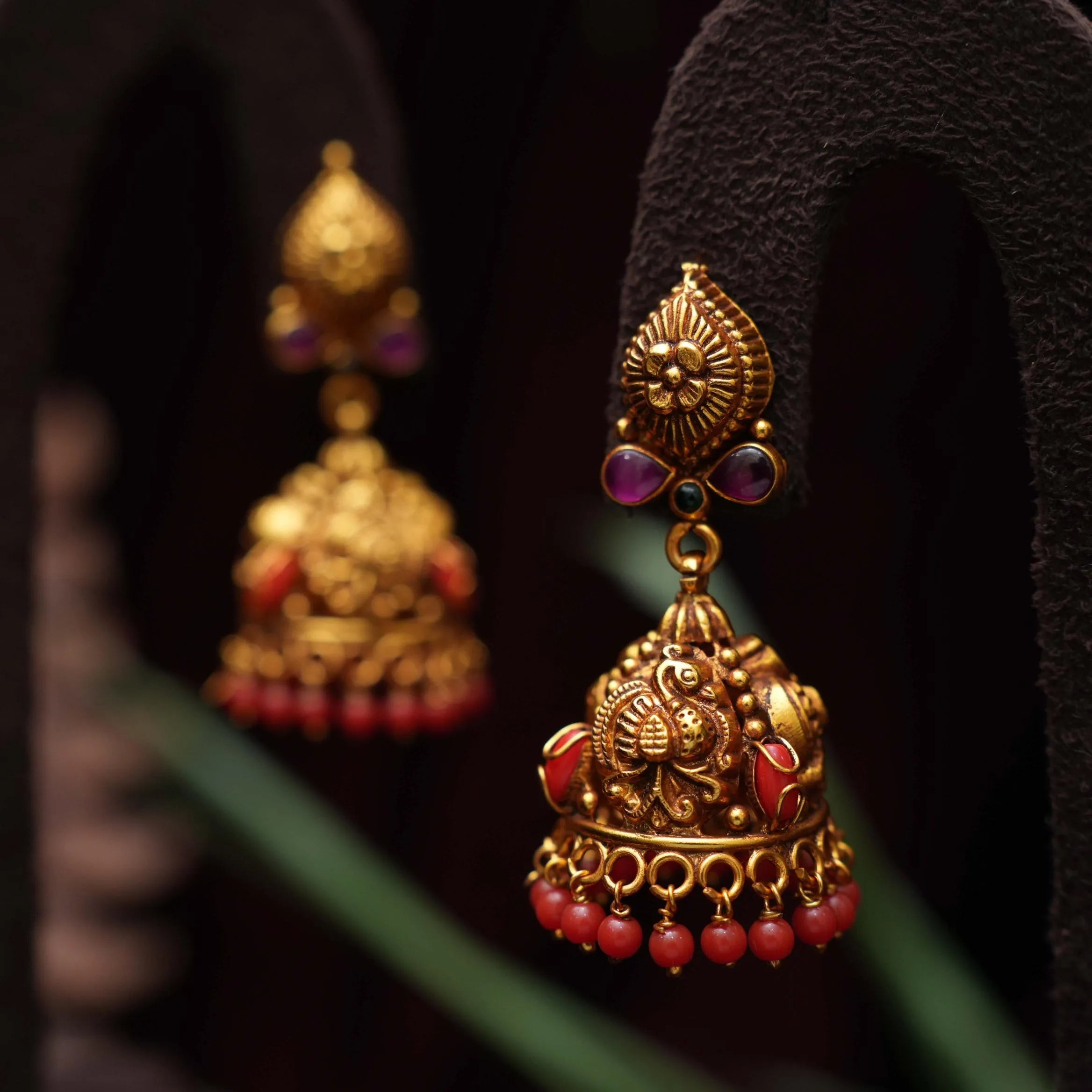 Anshi Silver Jhumka Earrings - Rimli Boutique