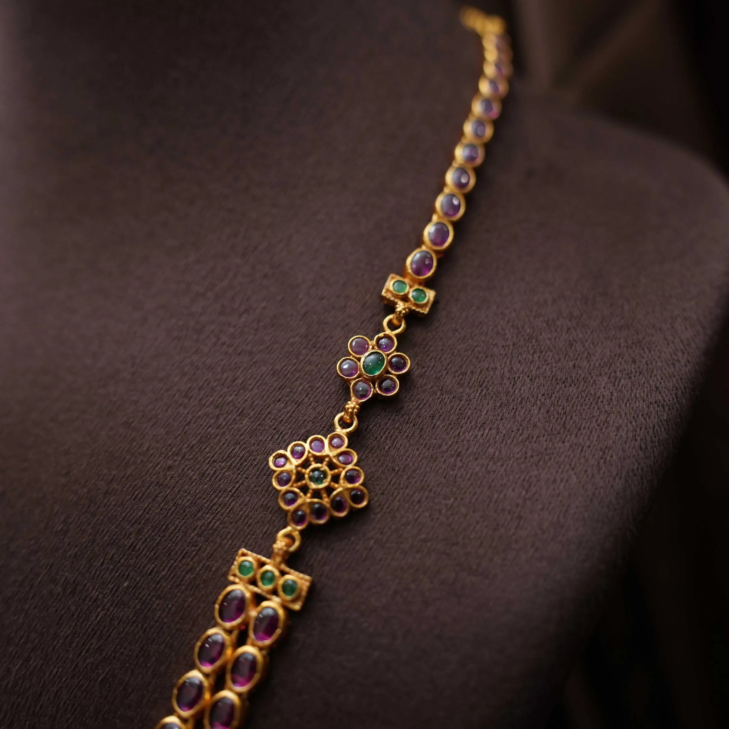 Anusree Silver Reversible Necklace