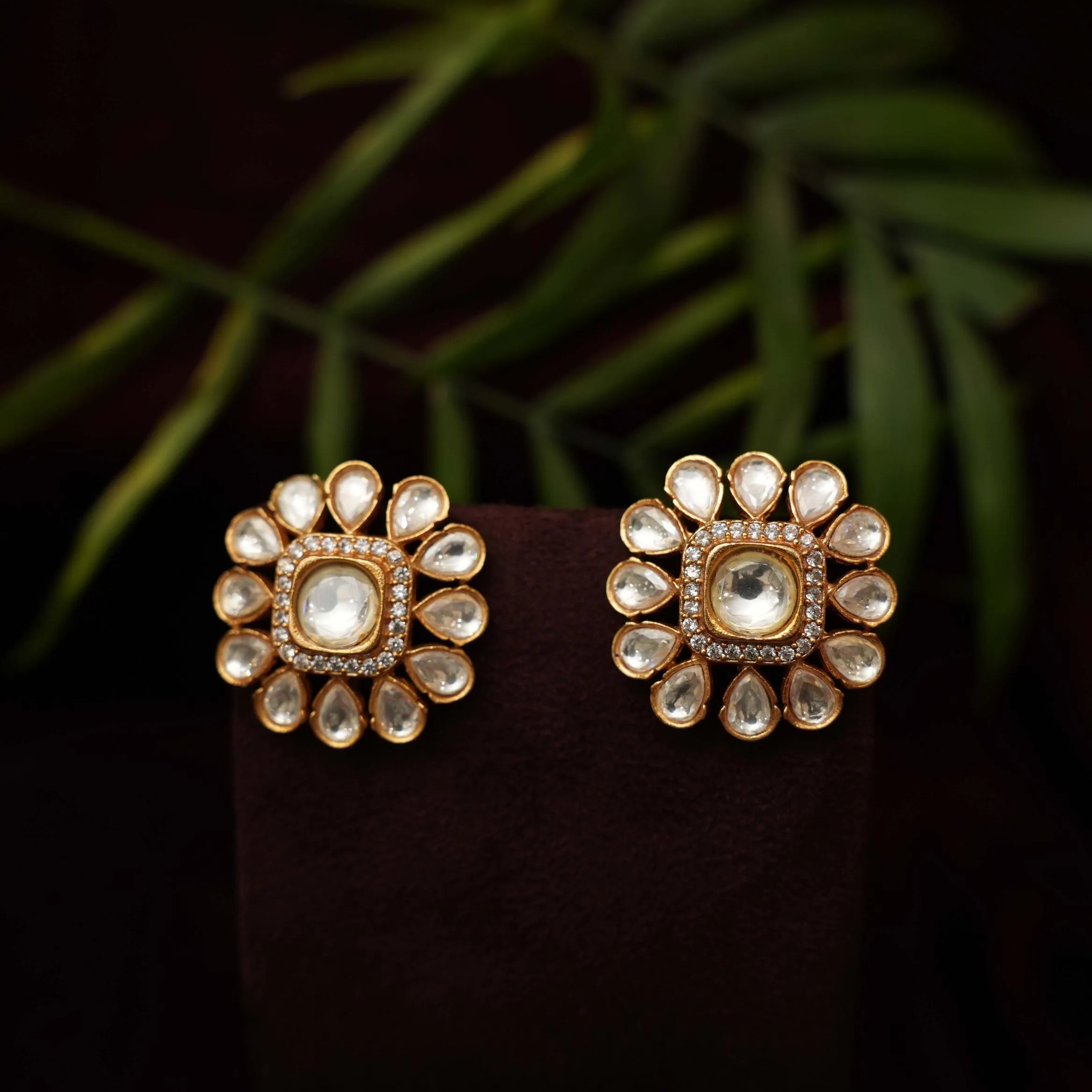 Anvika Polki Ear Stud - Rimli Boutique