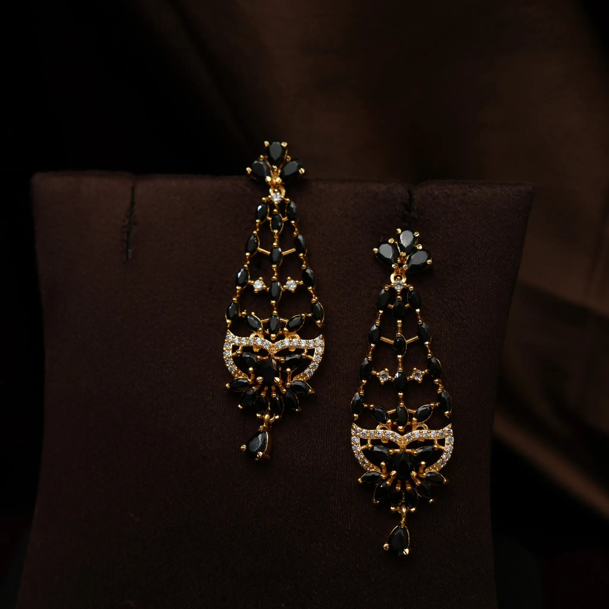 Arabella Zircon Necklace - Black