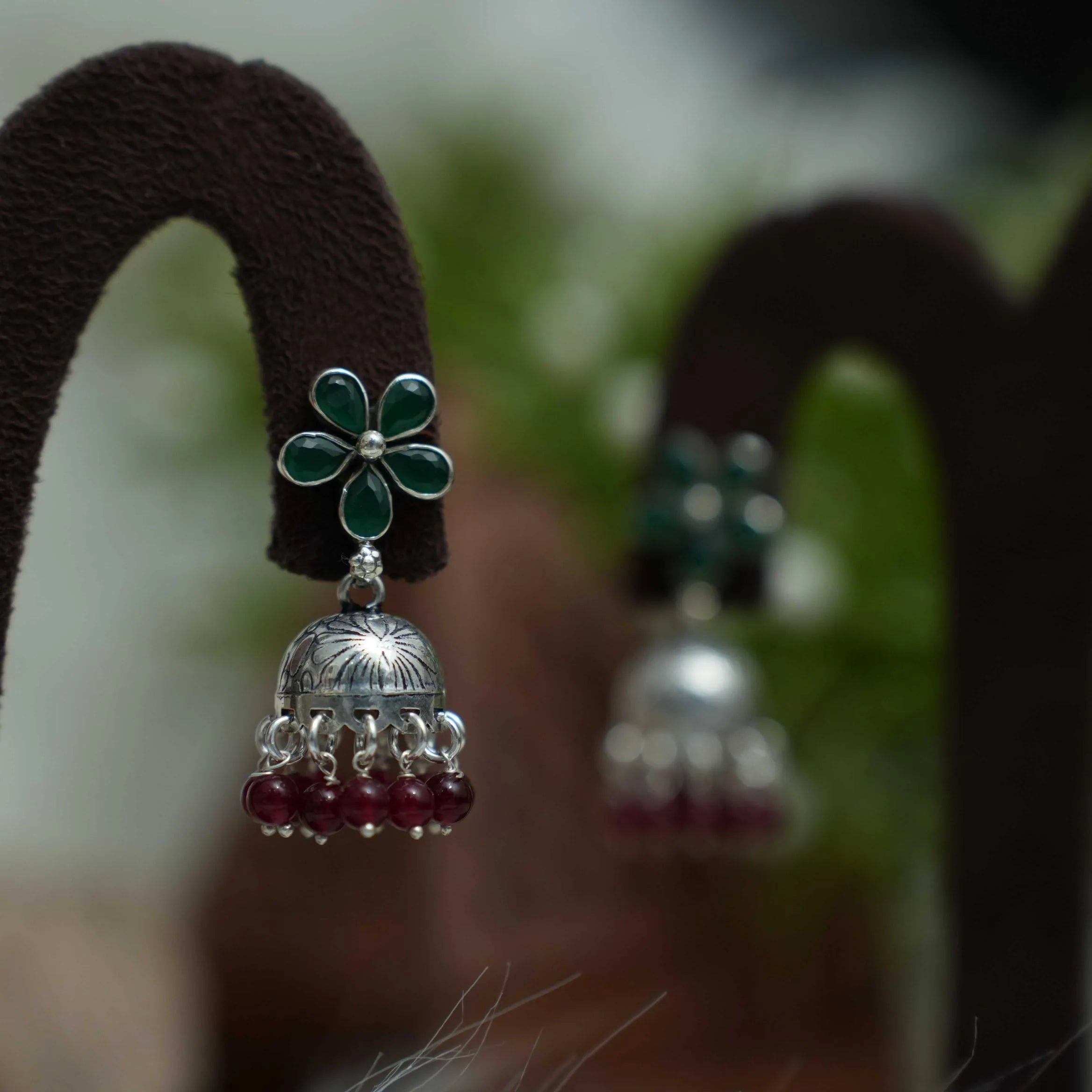 Aamani Silver Jhumka Earrings - Arista