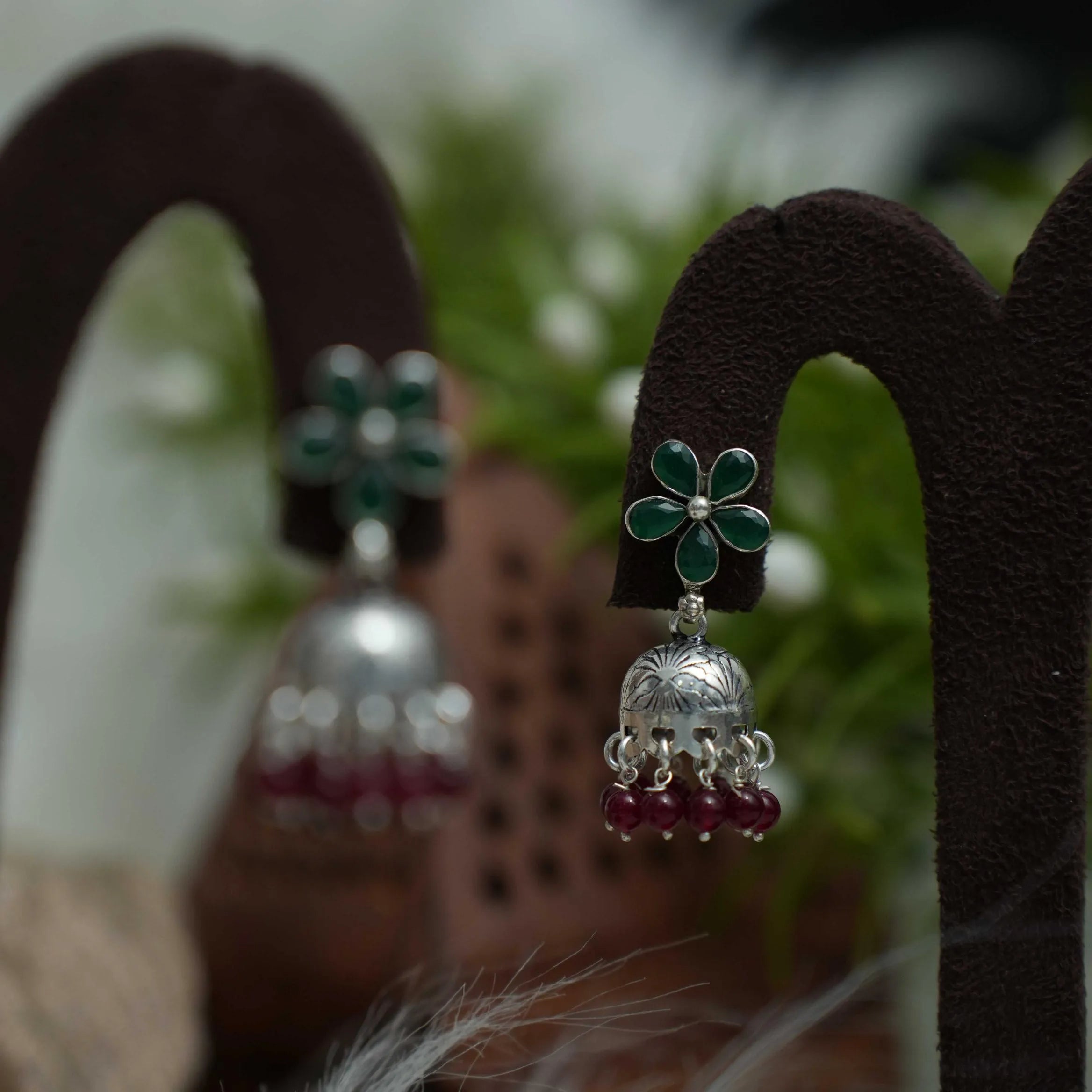 Aamani Silver Jhumka Earrings - Arista