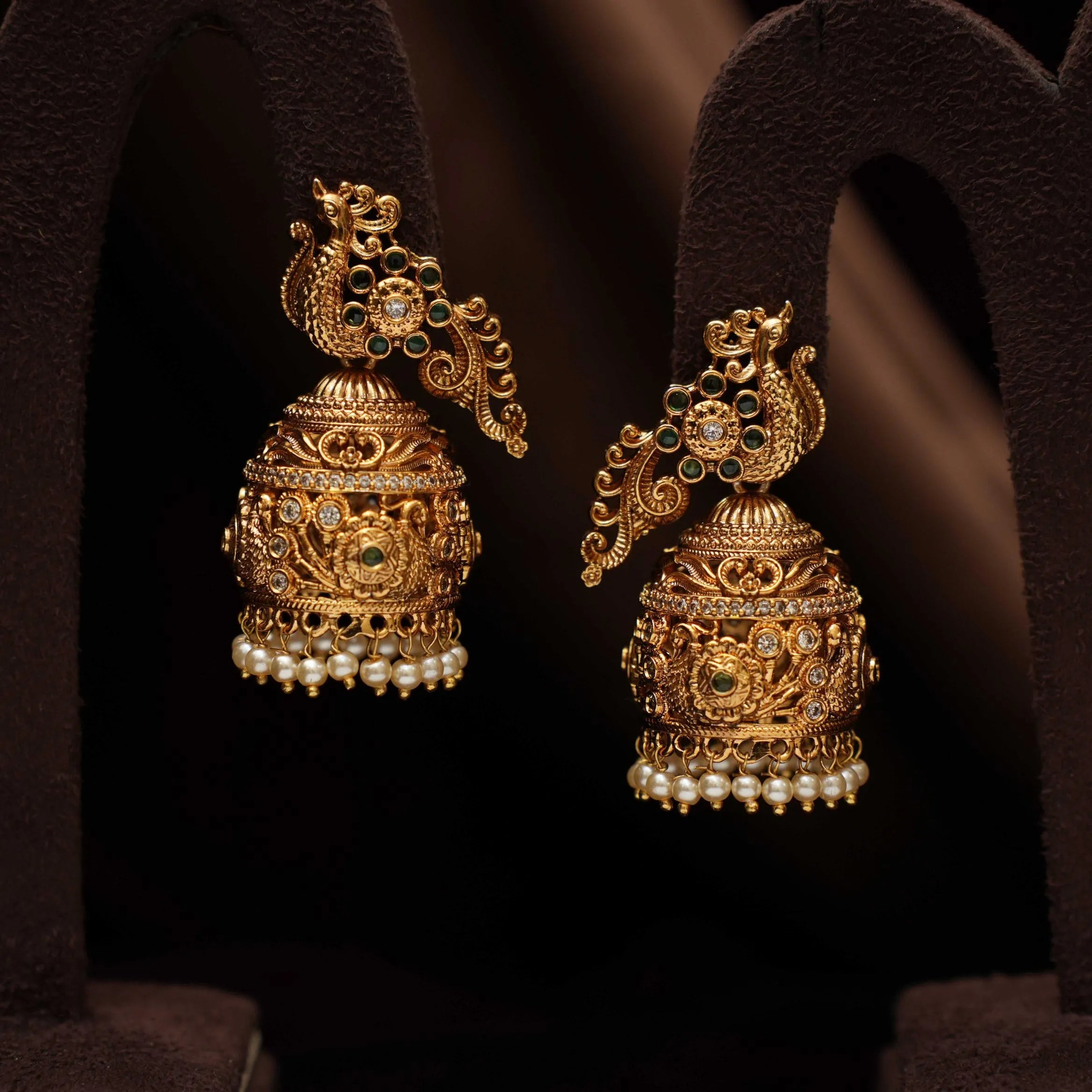 Arti Antique Jhumka Earrings