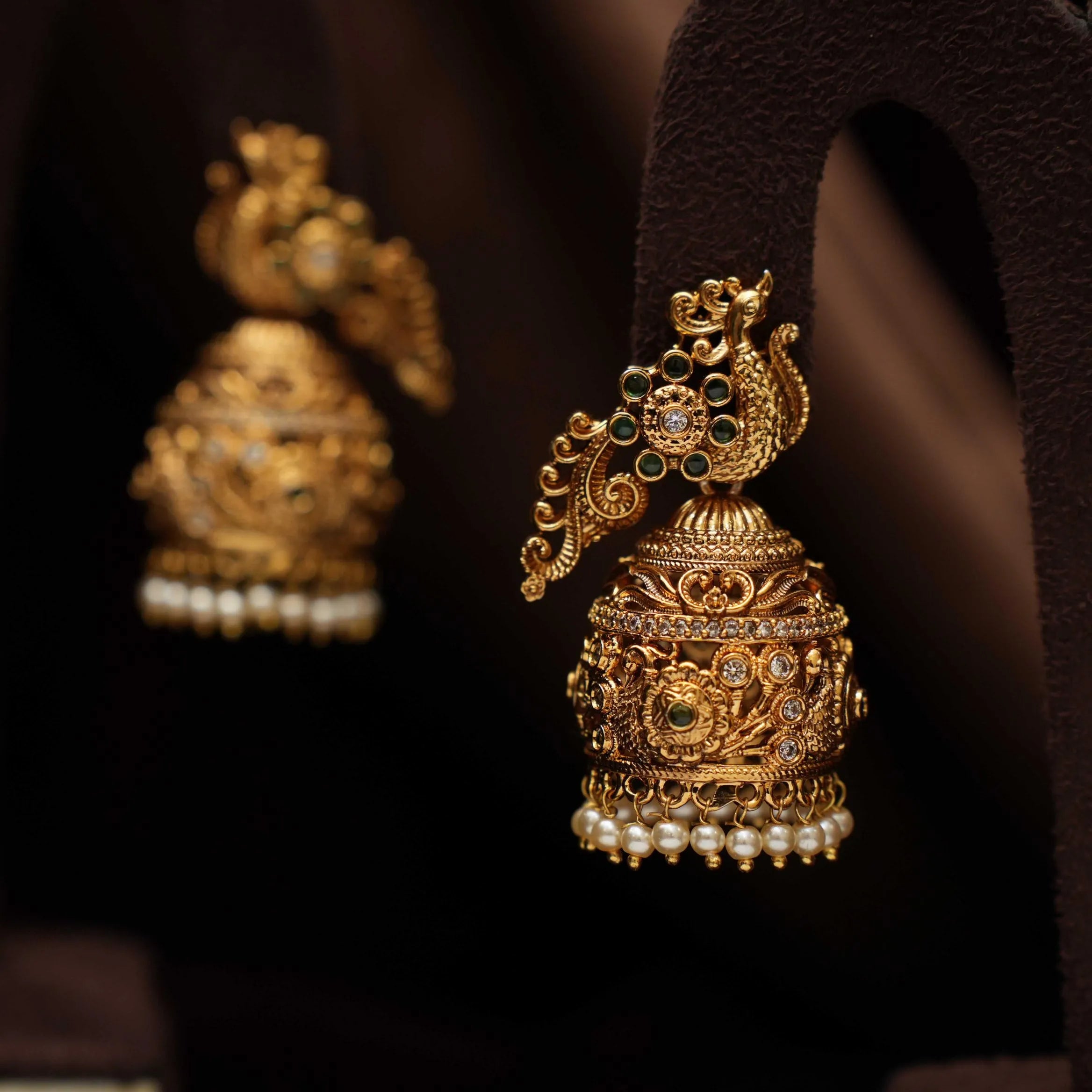 Arti Antique Jhumka Earrings