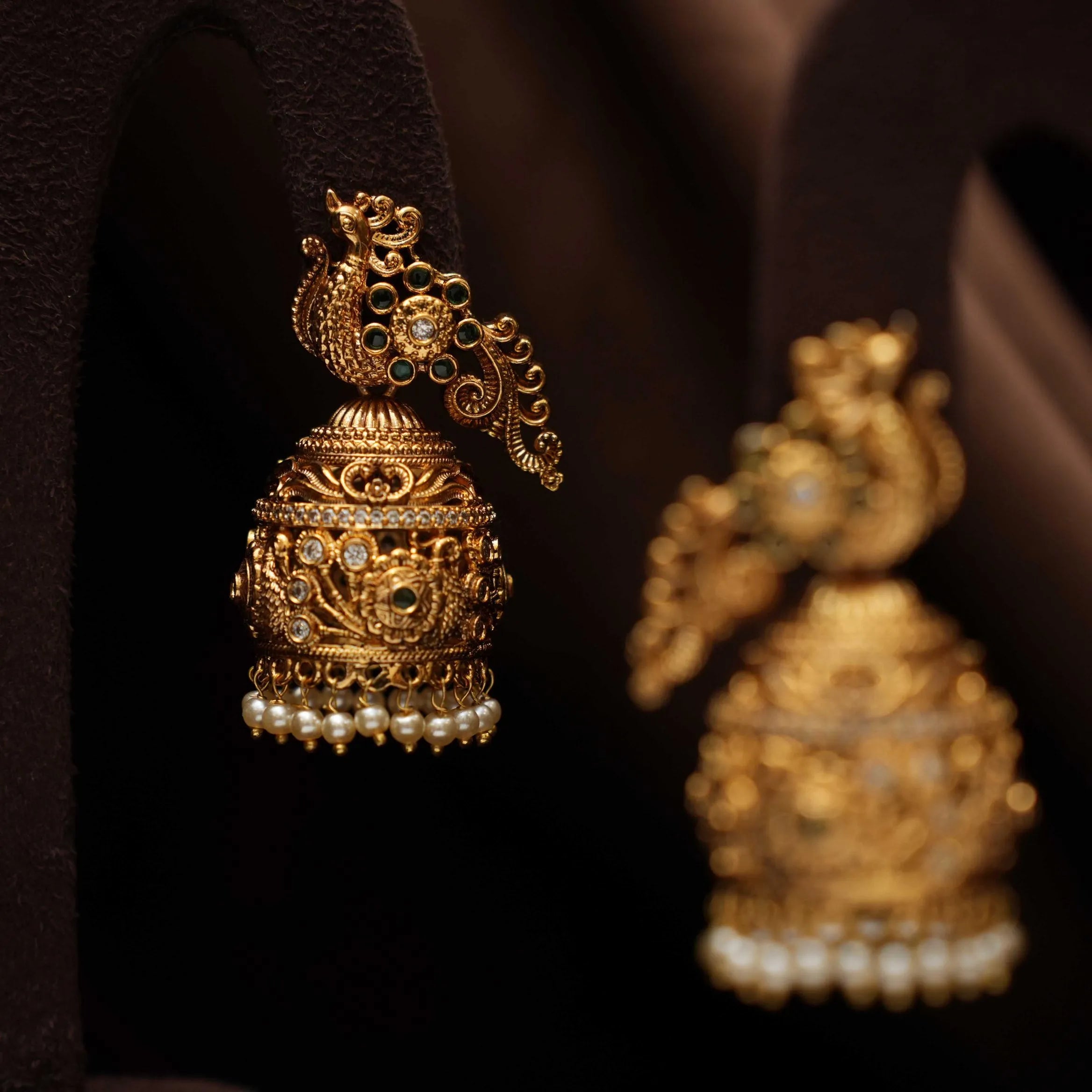 Arti Antique Jhumka Earrings