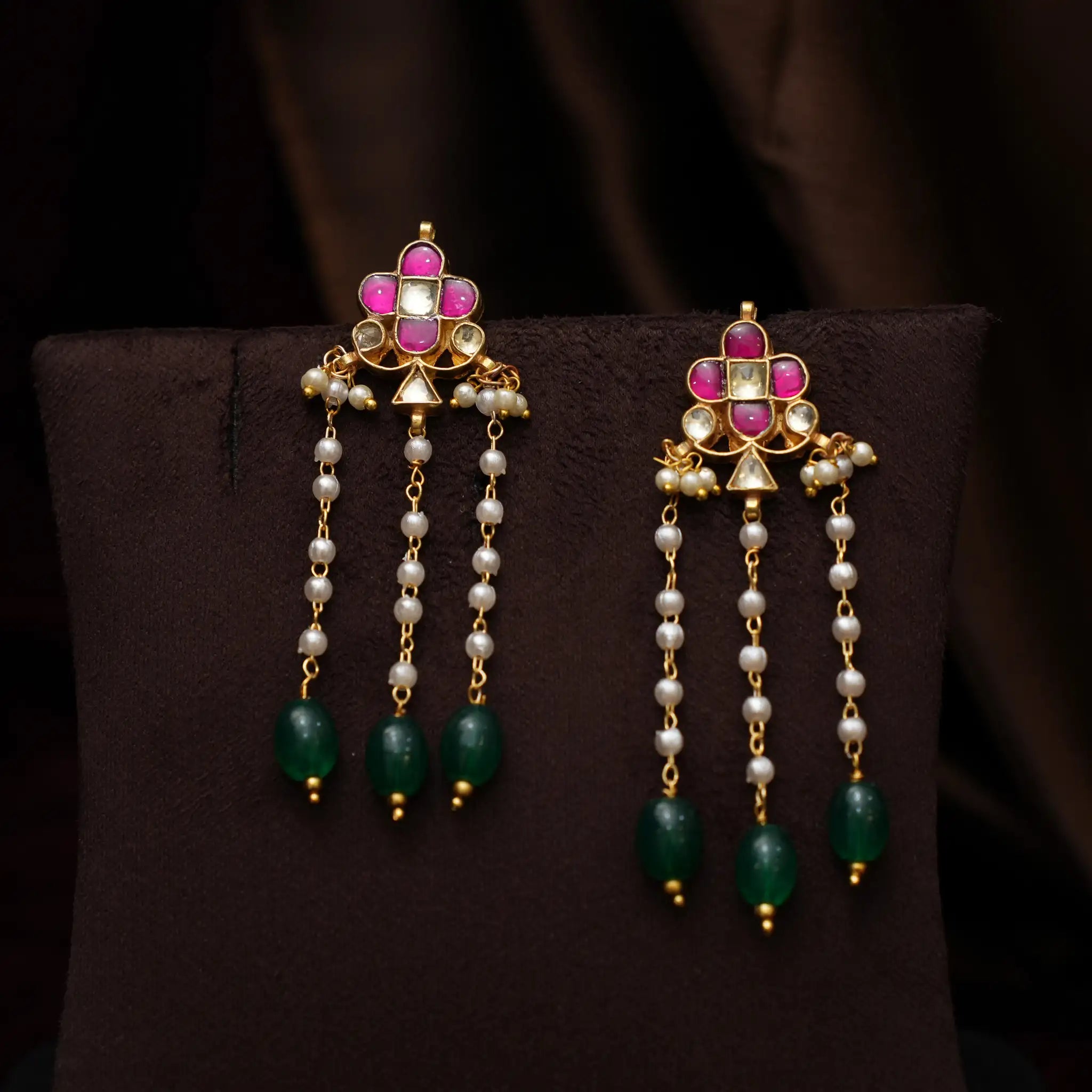 Asani Polki Designer Earrings