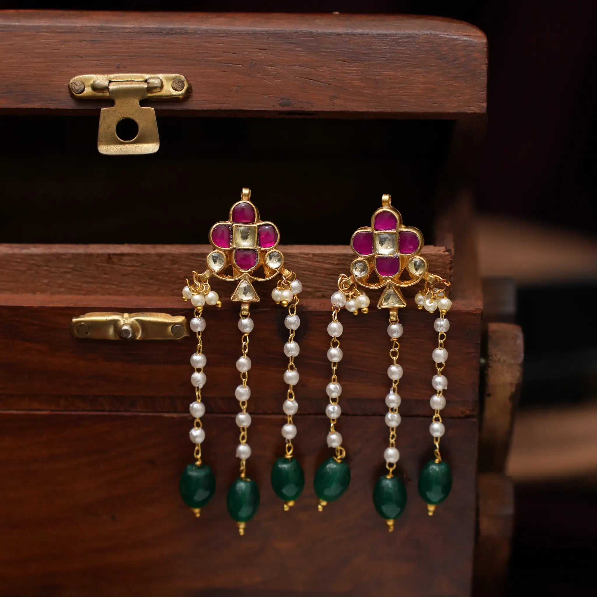 Asani Polki Designer Earrings