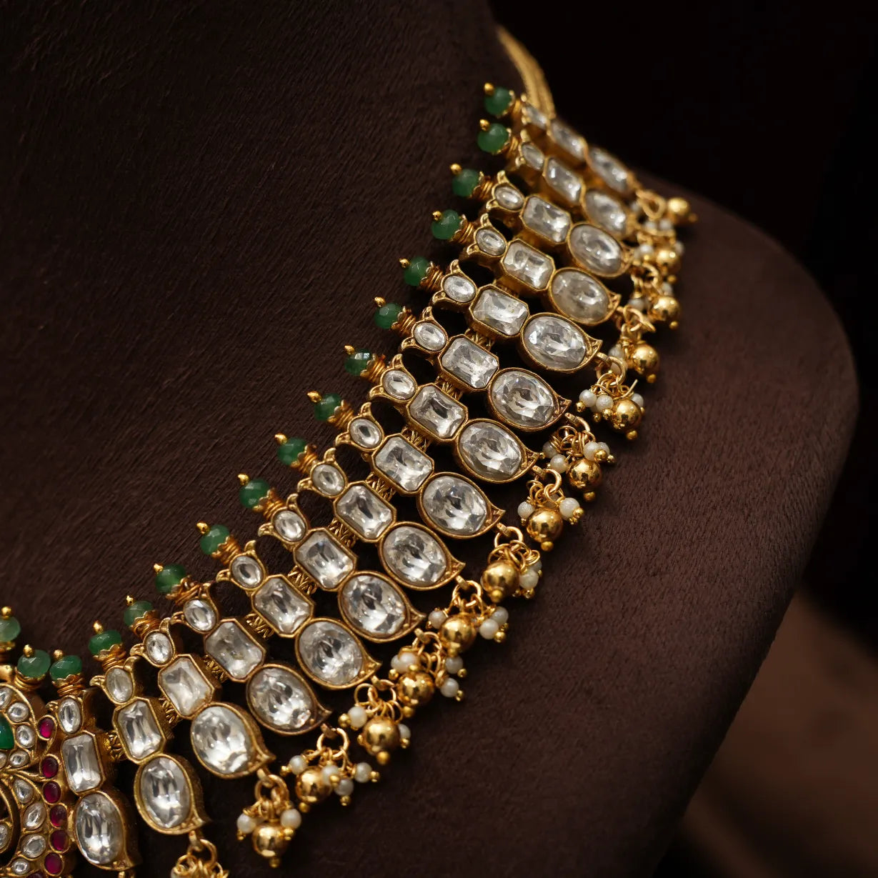 Asher Polki Necklace - White