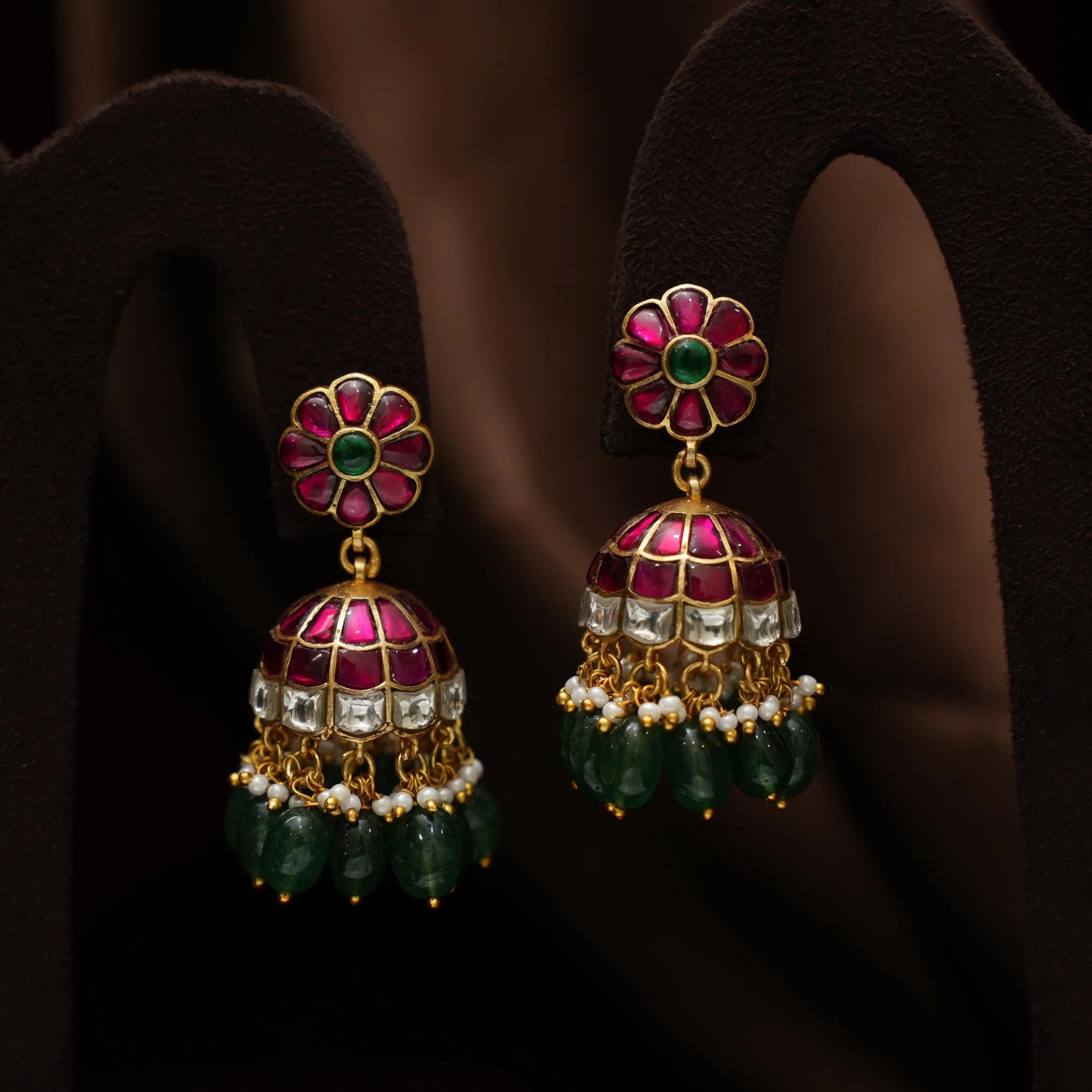 Asmira Polki Jhumka Earrings