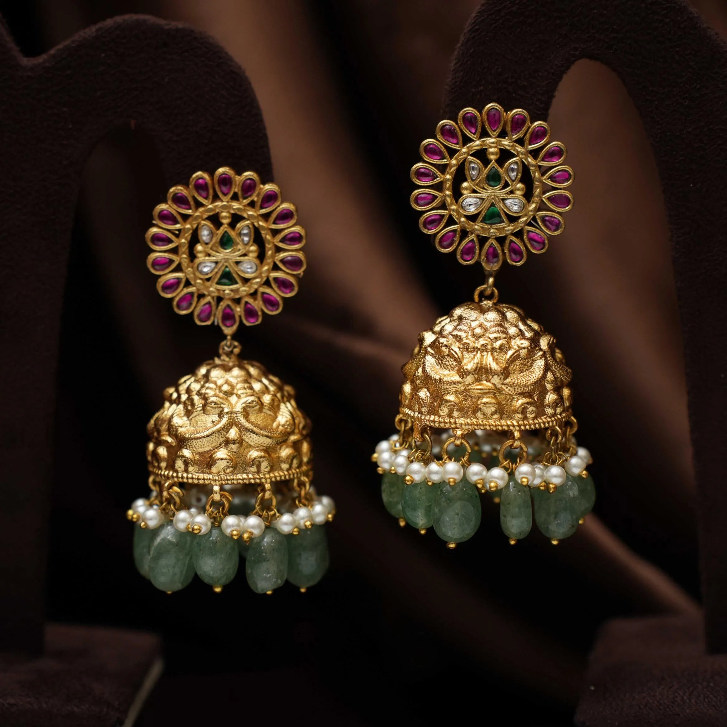 Aspen Polki Jhumka Earrings